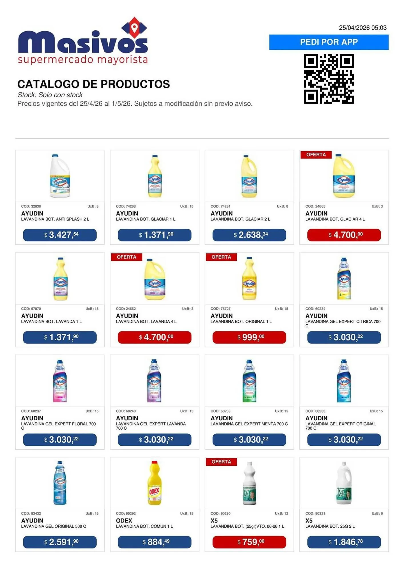 Ofertas de Catálogo Masivos 25 de abril al 1 de mayo 2026 - Página 82 del catálogo