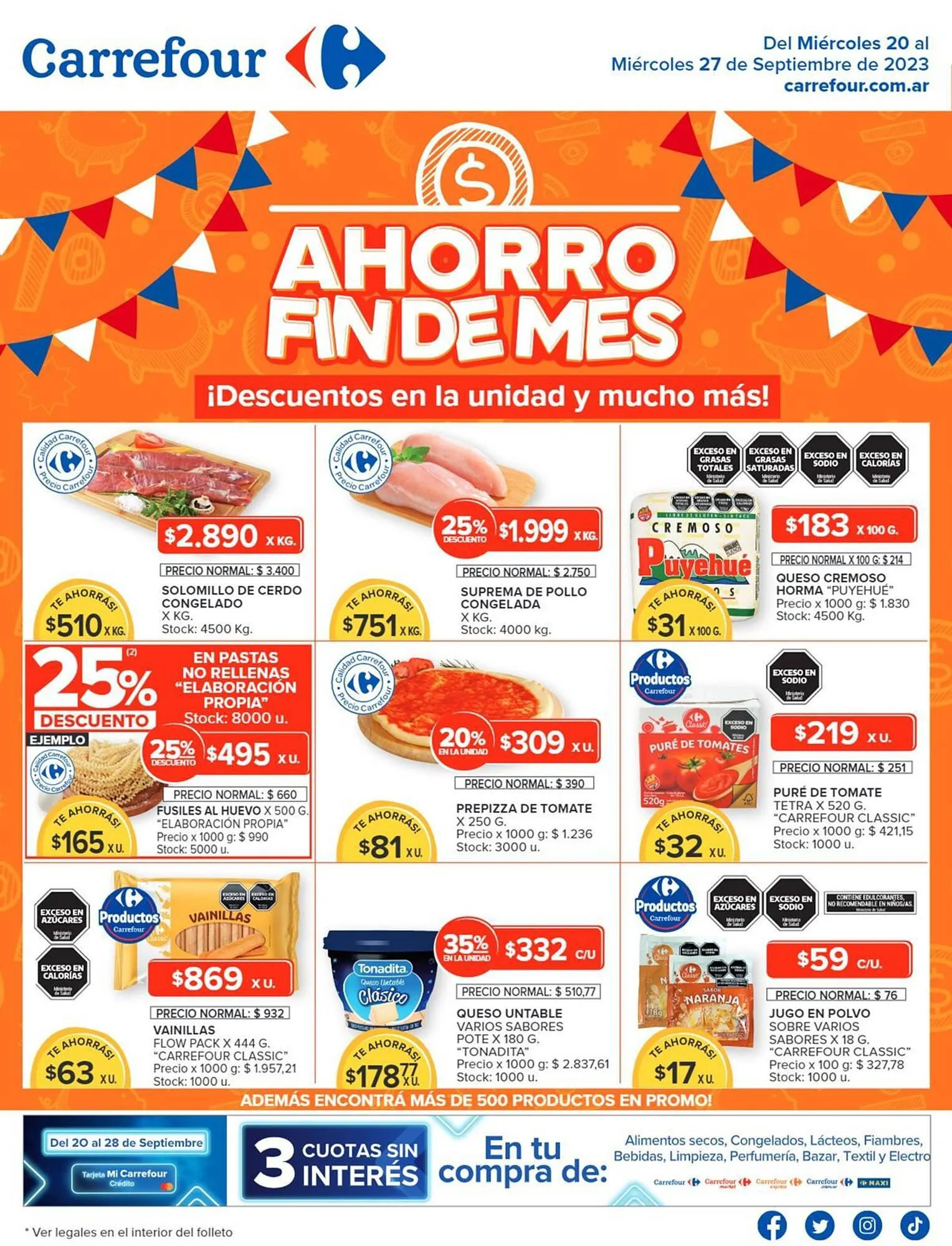 Ofertas de Catálogo Carrefour 21 de septiembre al 27 de septiembre 2023 - Página 1 del catálogo