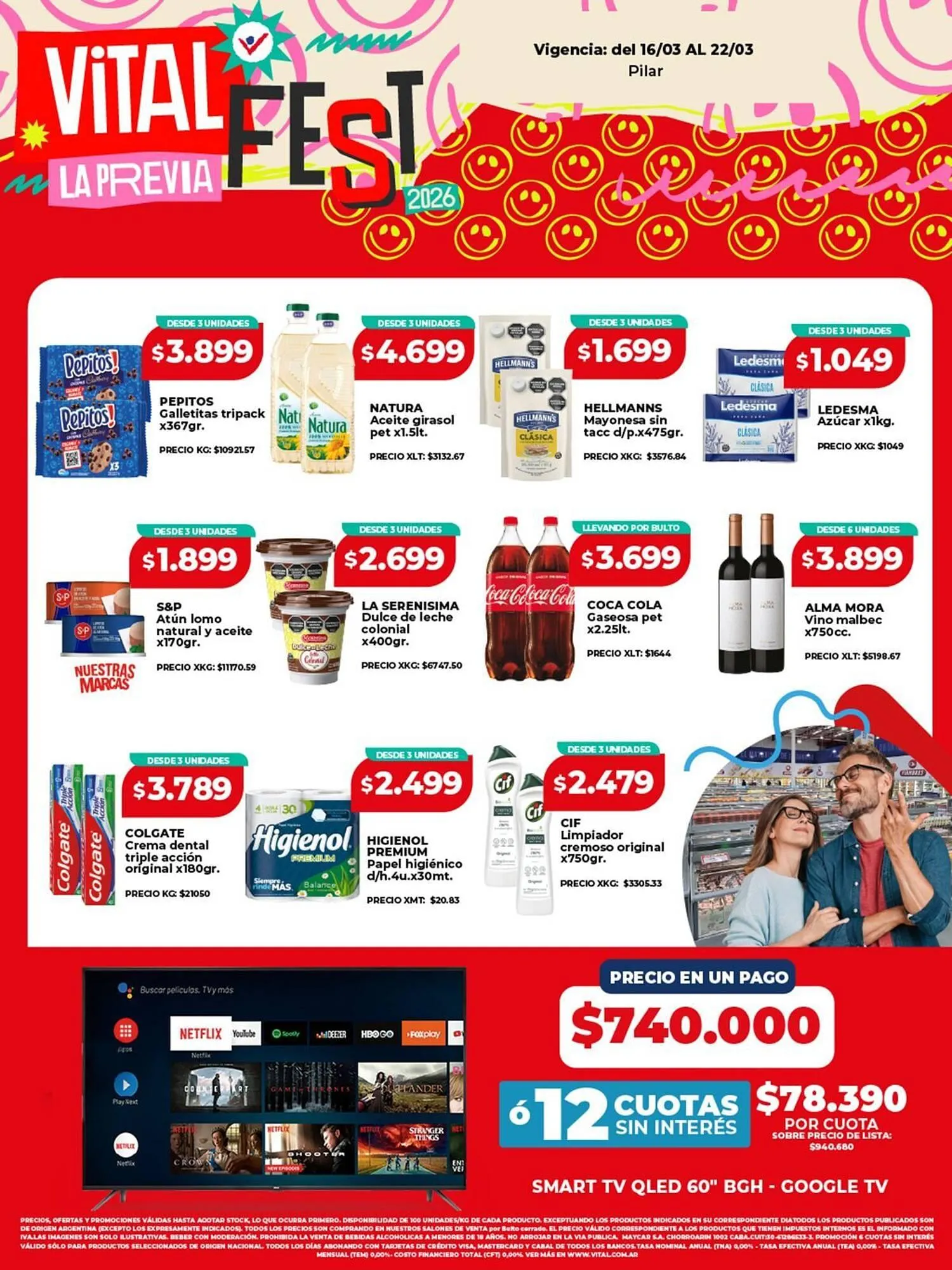 Ofertas de Catálogo Supermayorista Vital 16 de marzo al 22 de marzo 2026 - Página 1 del catálogo