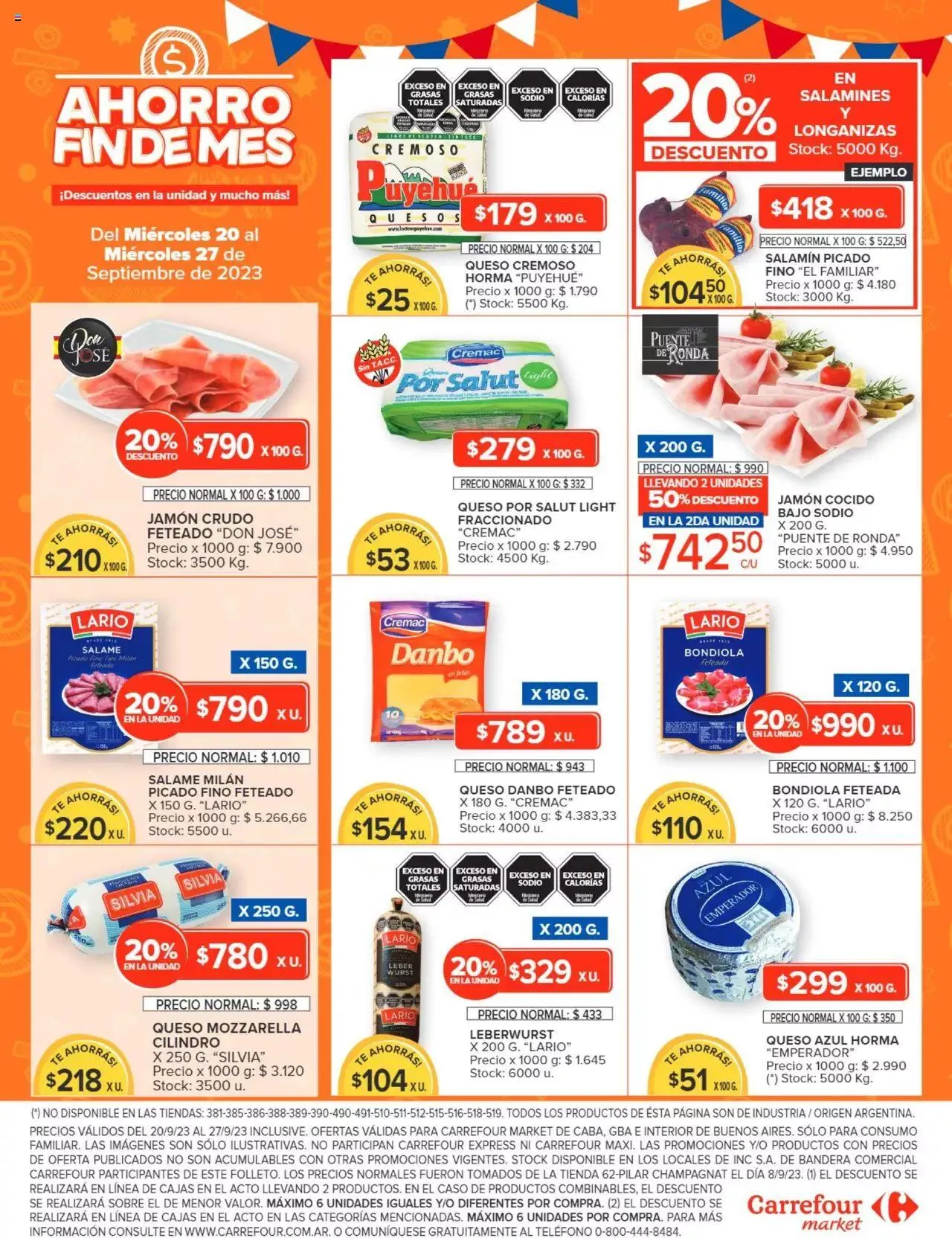 Ofertas de Carrefour Market catálogo 20 de septiembre al 27 de septiembre 2023 - Página 4 del catálogo