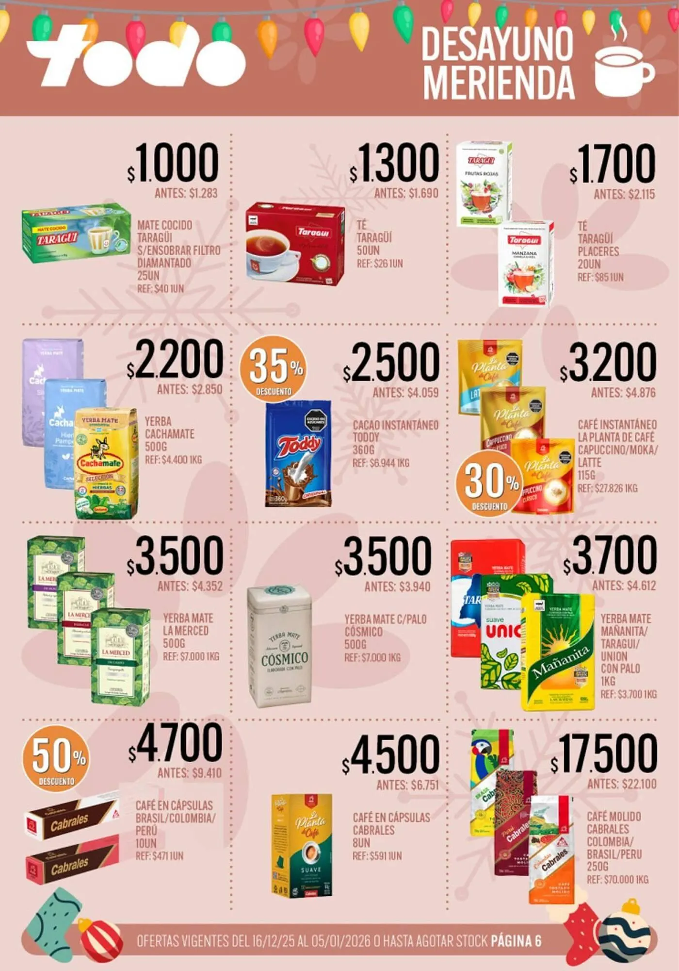 Ofertas de Catálogo Supermercados Todo 16 de diciembre al 5 de enero 2026 - Página 6 del catálogo