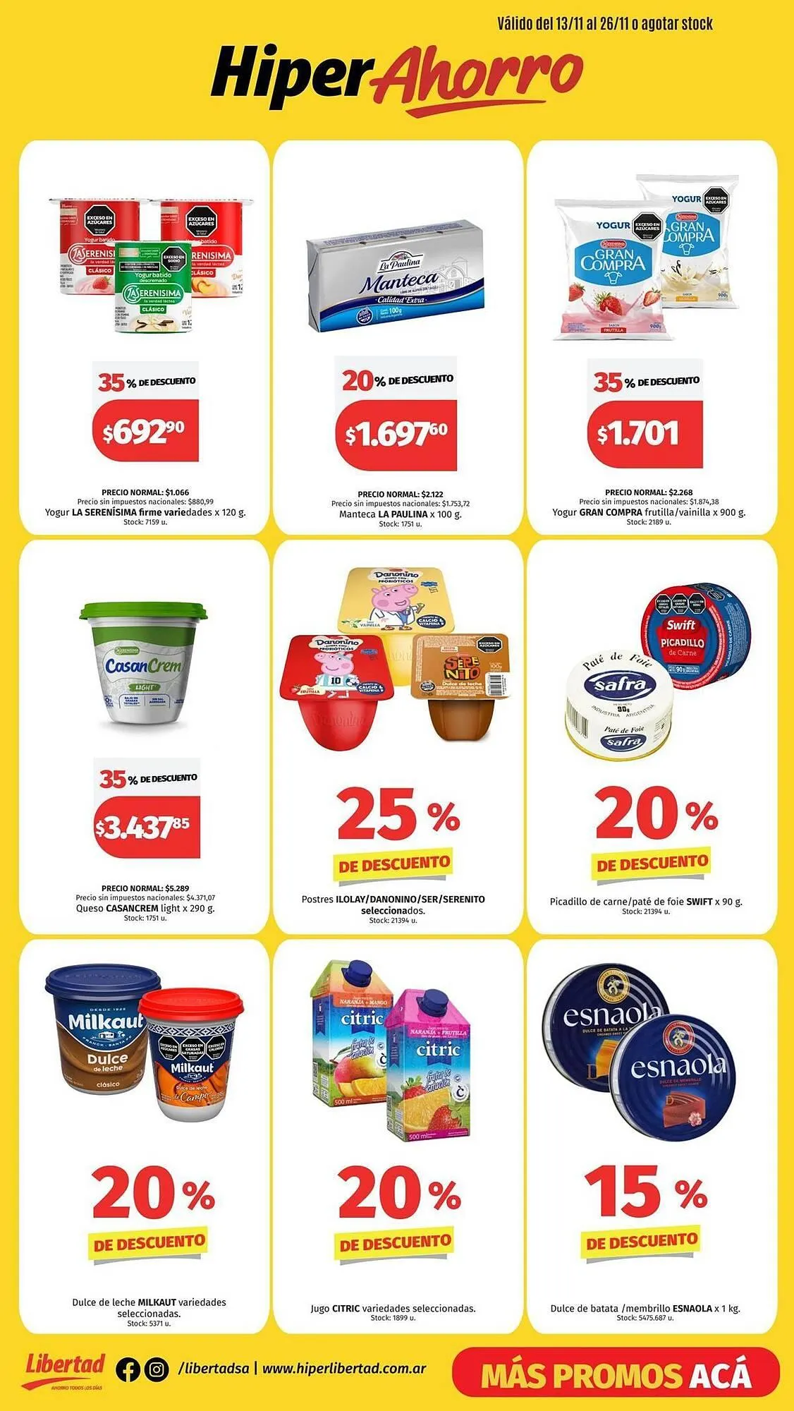 Ofertas de Catálogo Hipermercado Libertad 13 de noviembre al 26 de noviembre 2025 - Página 6 del catálogo