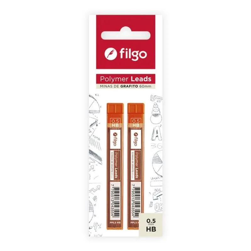 Minas grafito POLYMER leads 0.5 / HB