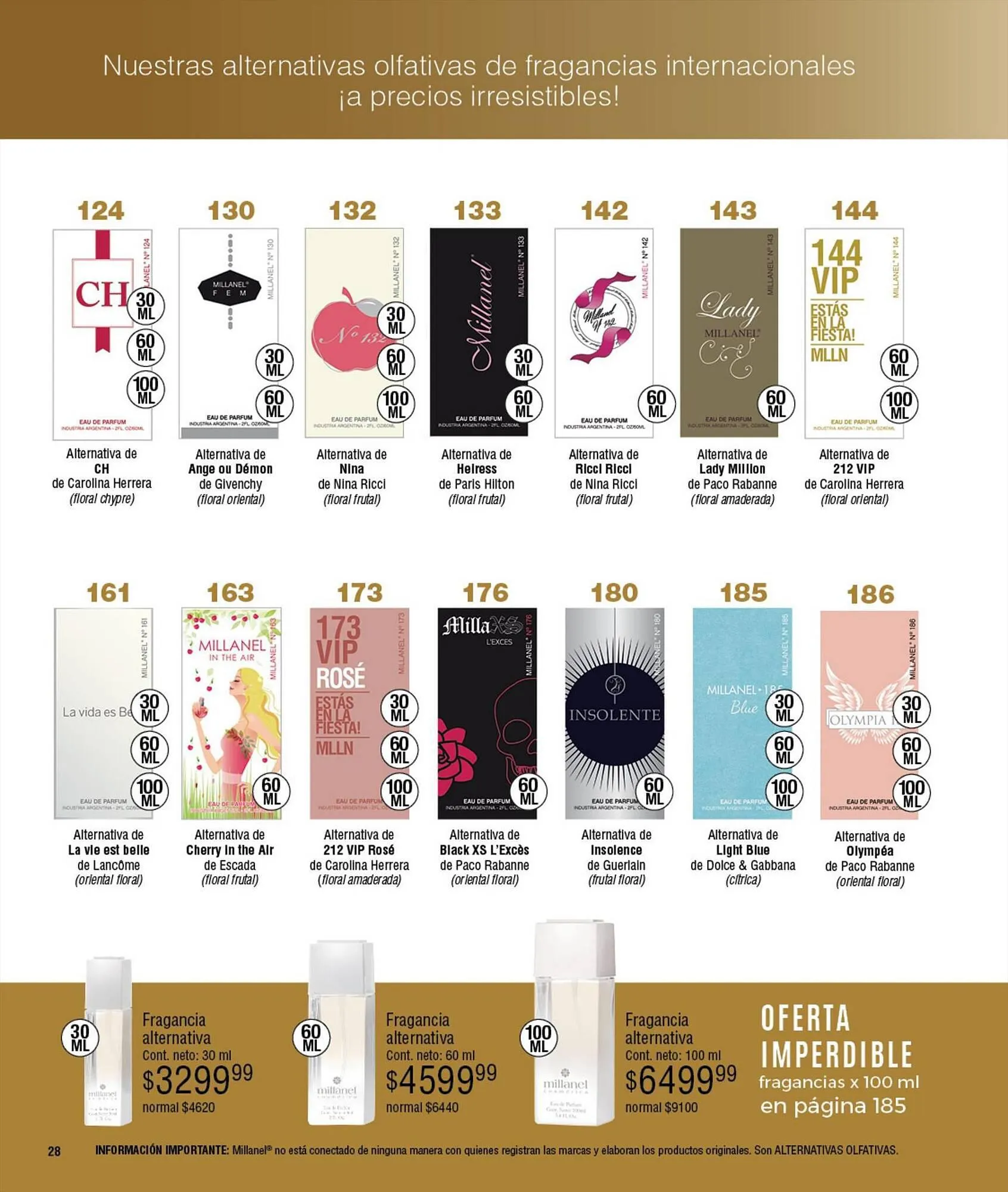 Ofertas de Catálogo Millanel Cosmética 18 de septiembre al 15 de octubre 2023 - Página 28 del catálogo