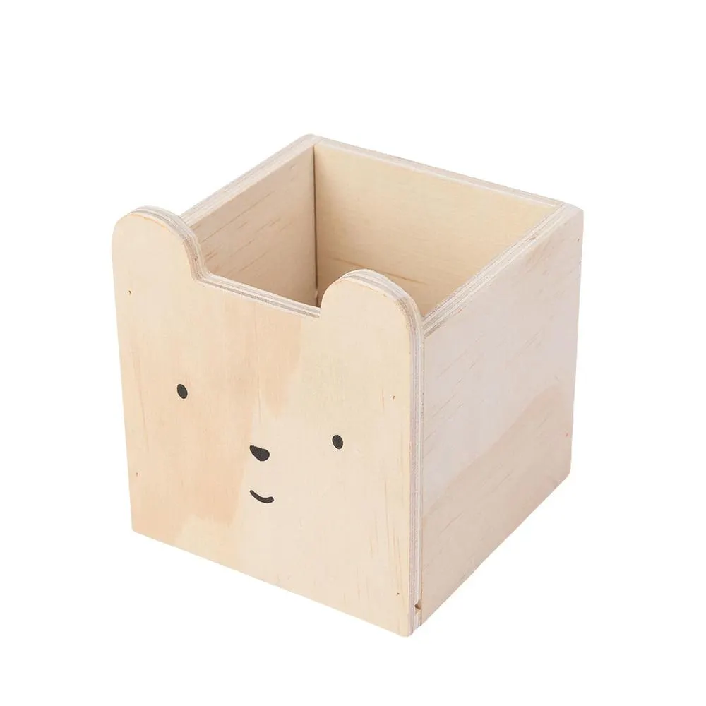 Organizador Oso Madera Chico Kids Forest Simplicity Deco