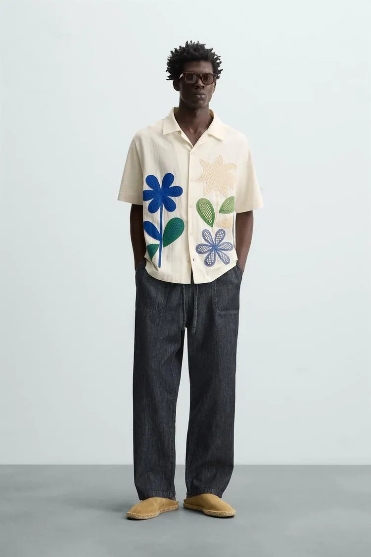 CAMISA PARCHES CONTRASTE