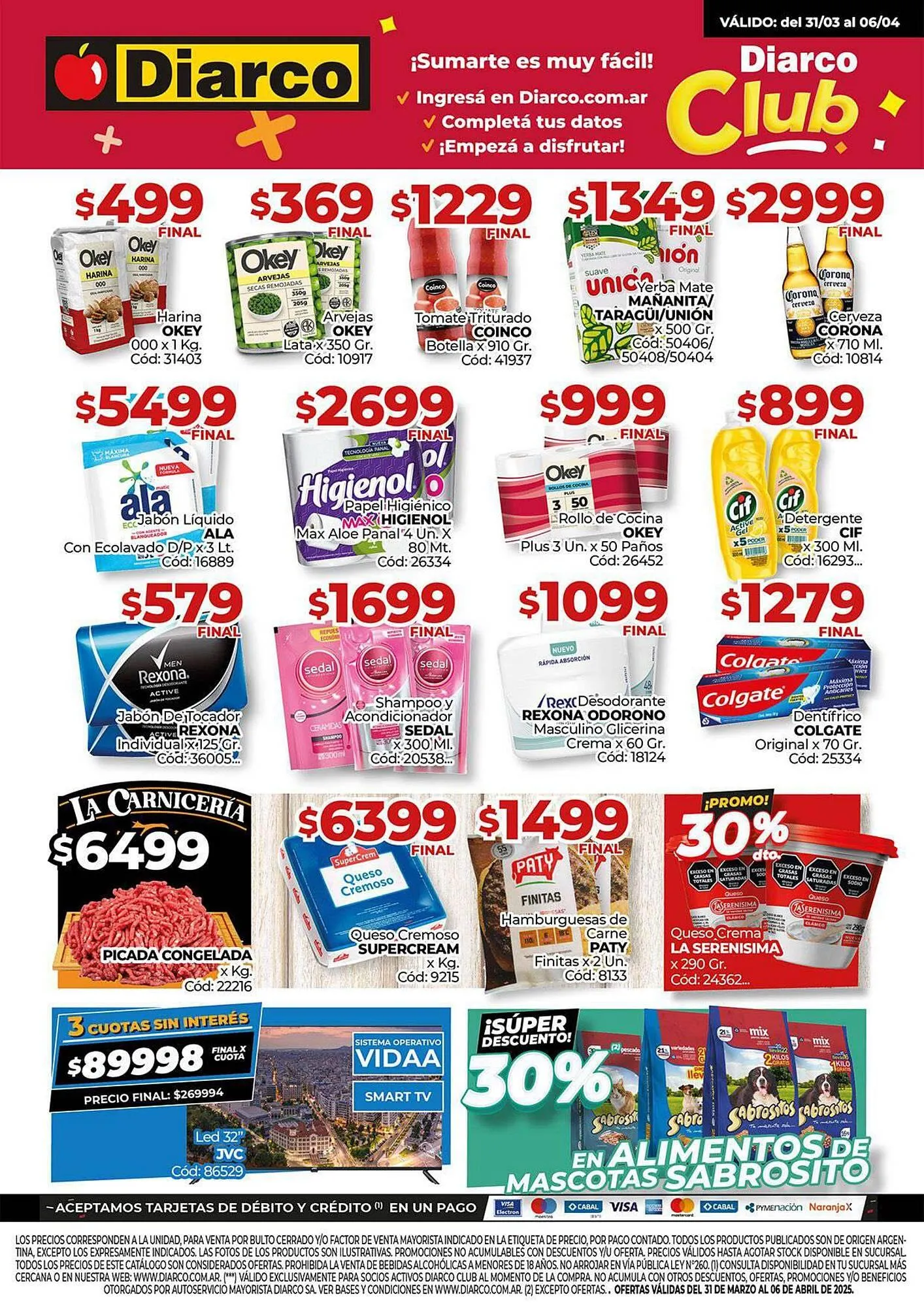 Ofertas de Catálogo Diarco 31 de marzo al 4 de abril 2025 - Página 1 del catálogo