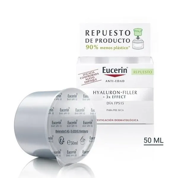 Hyaluron-Filler Día SPF15 Piel Seca Recarga Refill 50ml