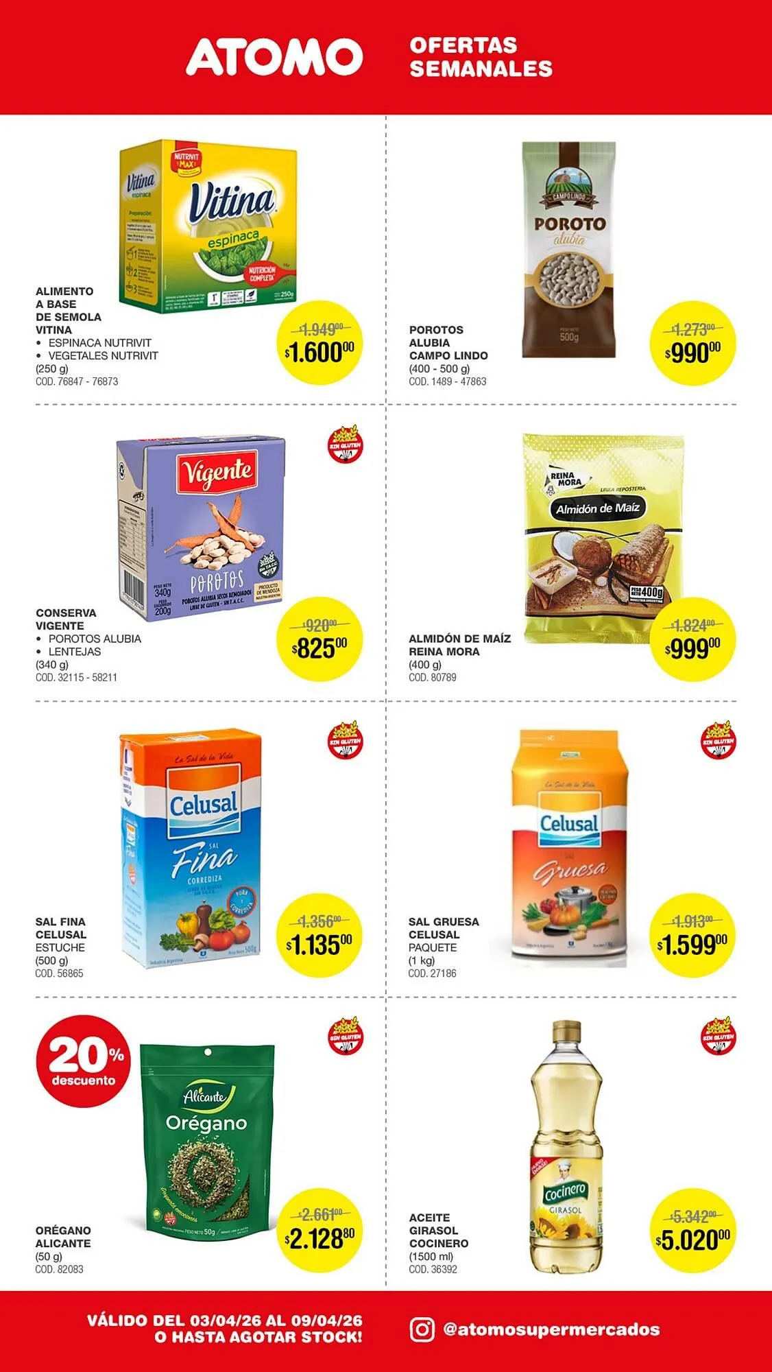 Ofertas de Catálogo Atomo Conviene 3 de abril al 9 de abril 2026 - Página 12 del catálogo