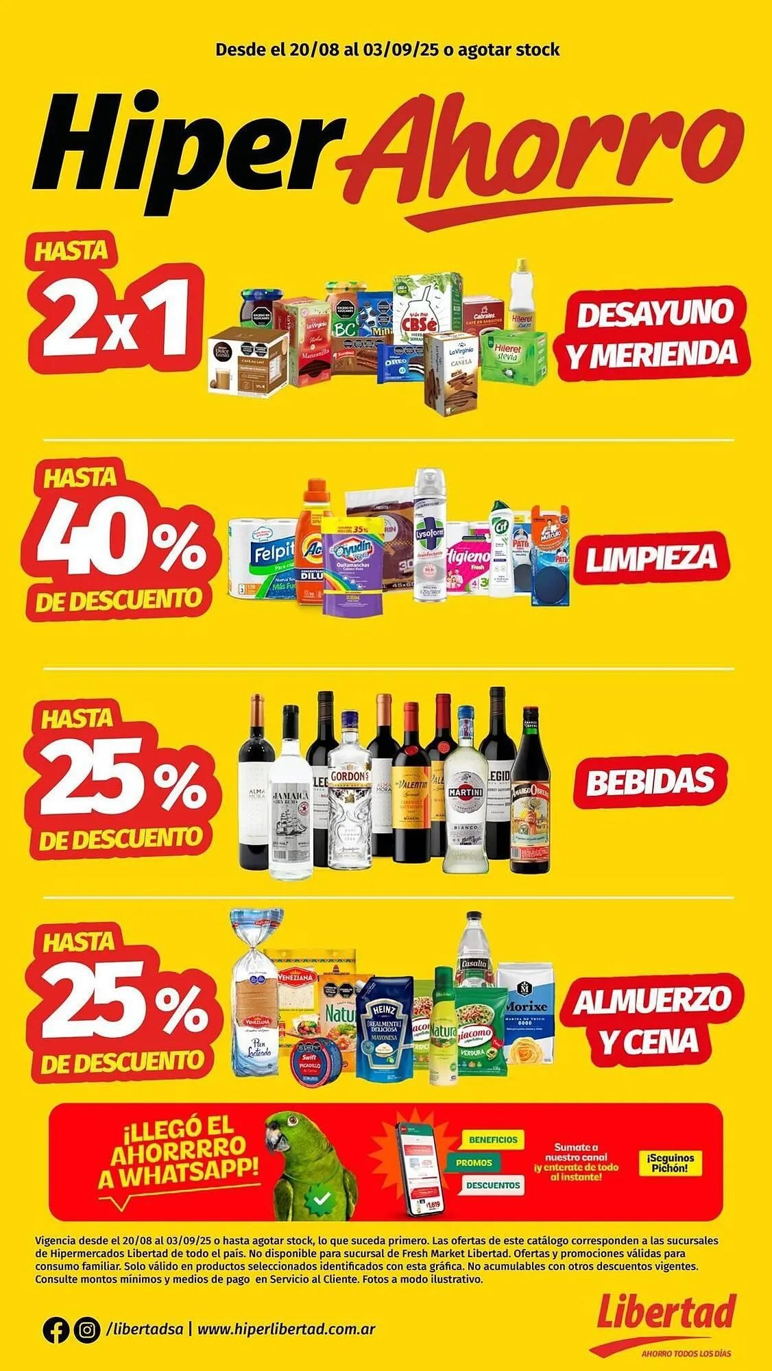 Ofertas de Catálogo Hipermercado Libertad 23 de agosto al 3 de septiembre 2025 - Página 1 del catálogo