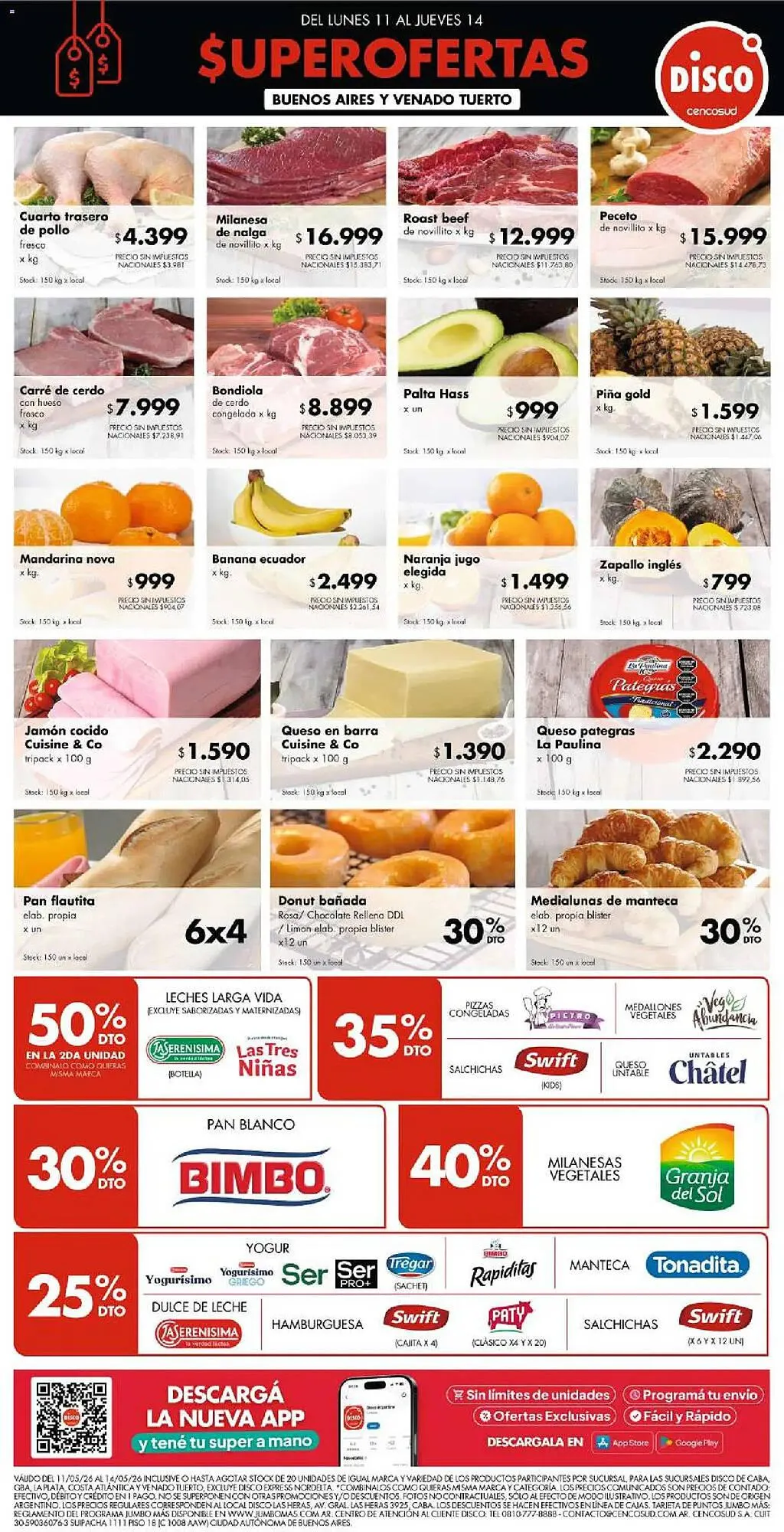 Ofertas de Folleto Disco 11 de mayo al 14 de mayo 2026 - Página 1 del catálogo