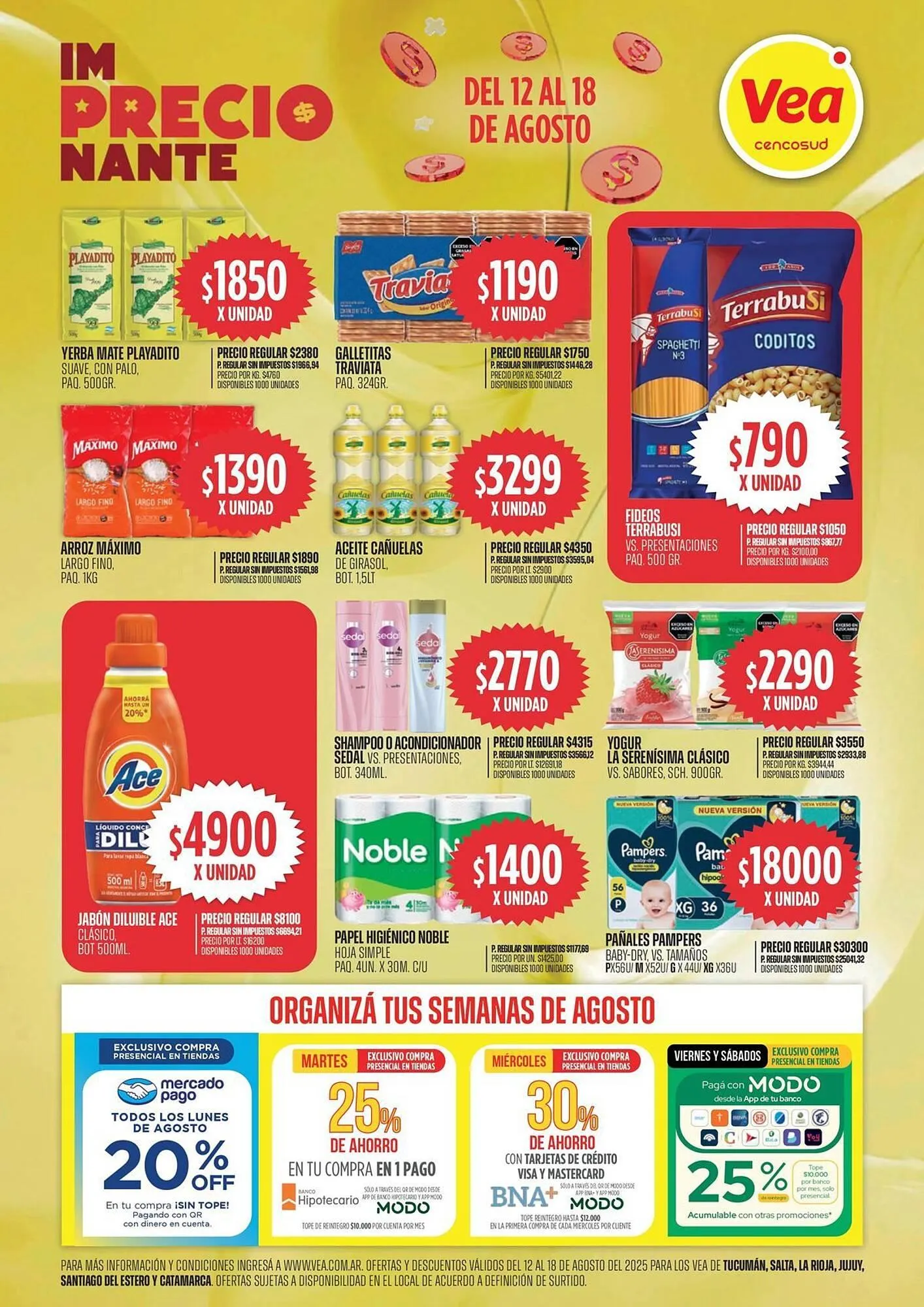 Ofertas de Catálogo Supermercados Vea 12 de agosto al 18 de agosto 2025 - Página 1 del catálogo