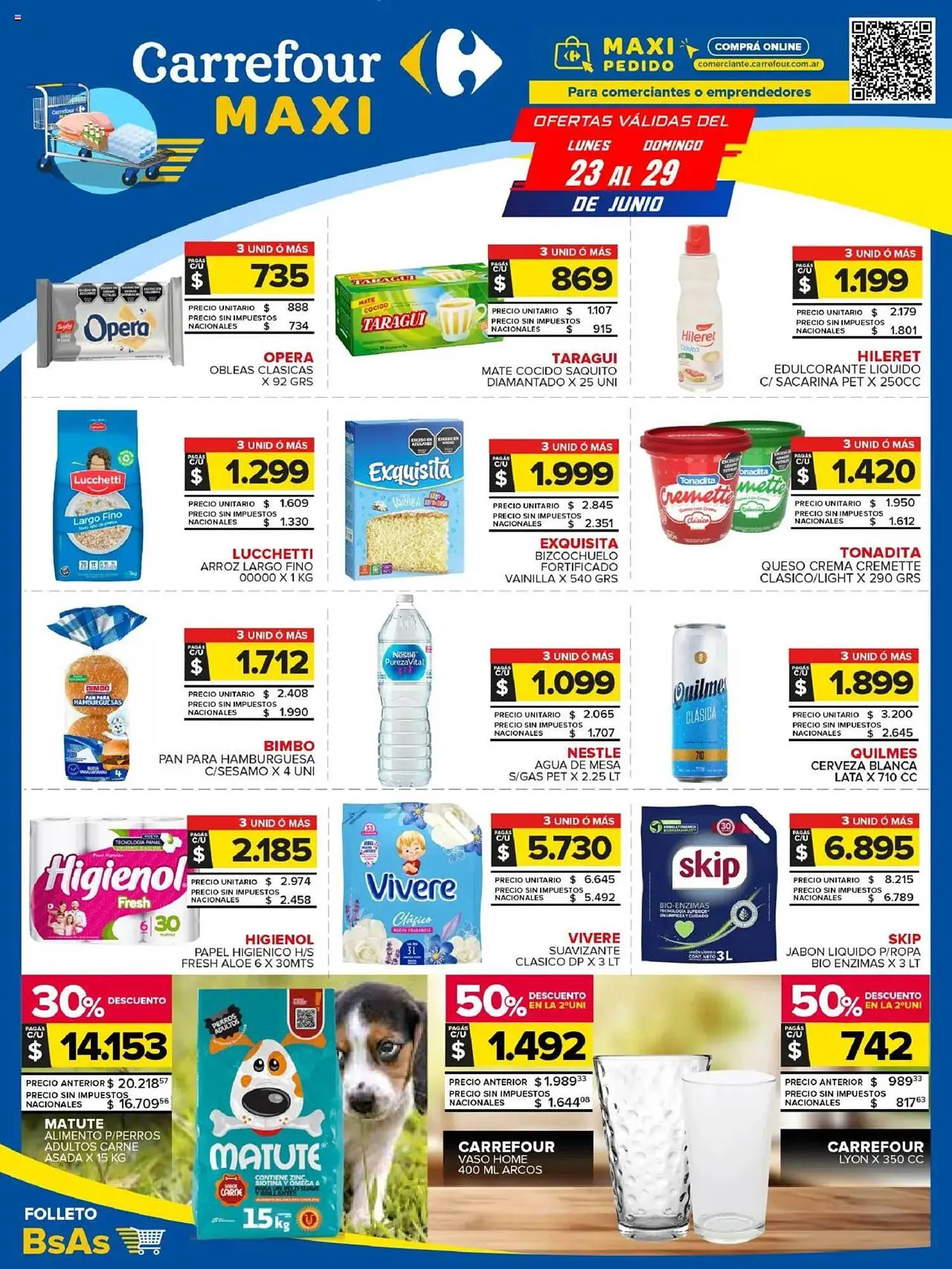 Ofertas de Catálogo Carrefour Maxi 23 de junio al 29 de junio 2025 - Página 1 del catálogo