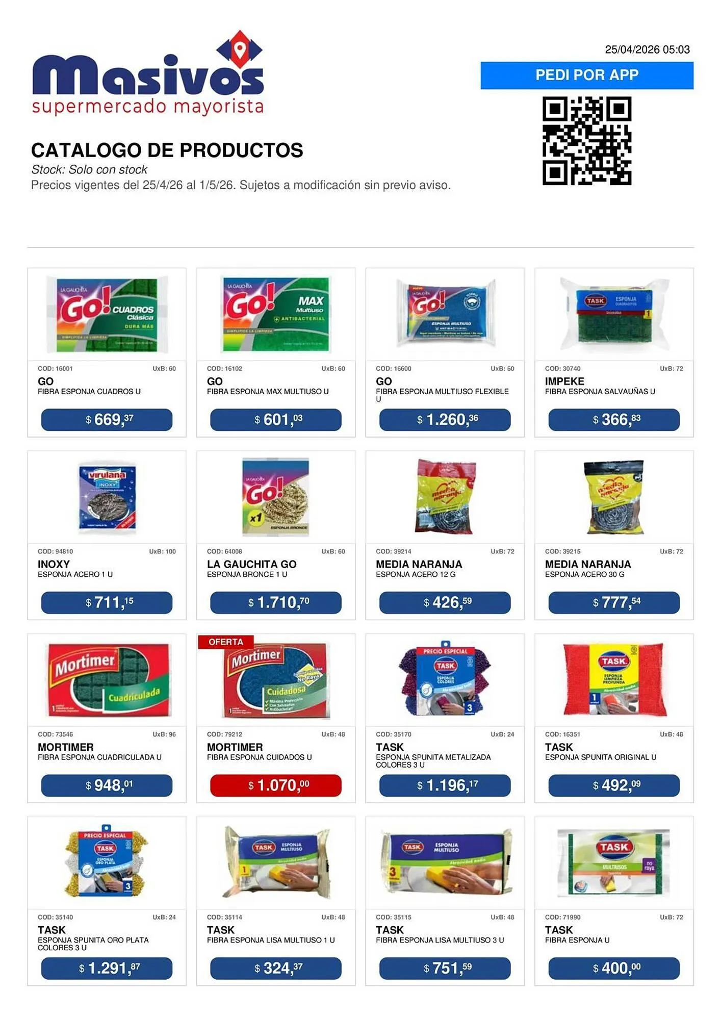 Ofertas de Catálogo Masivos 25 de abril al 1 de mayo 2026 - Página 75 del catálogo