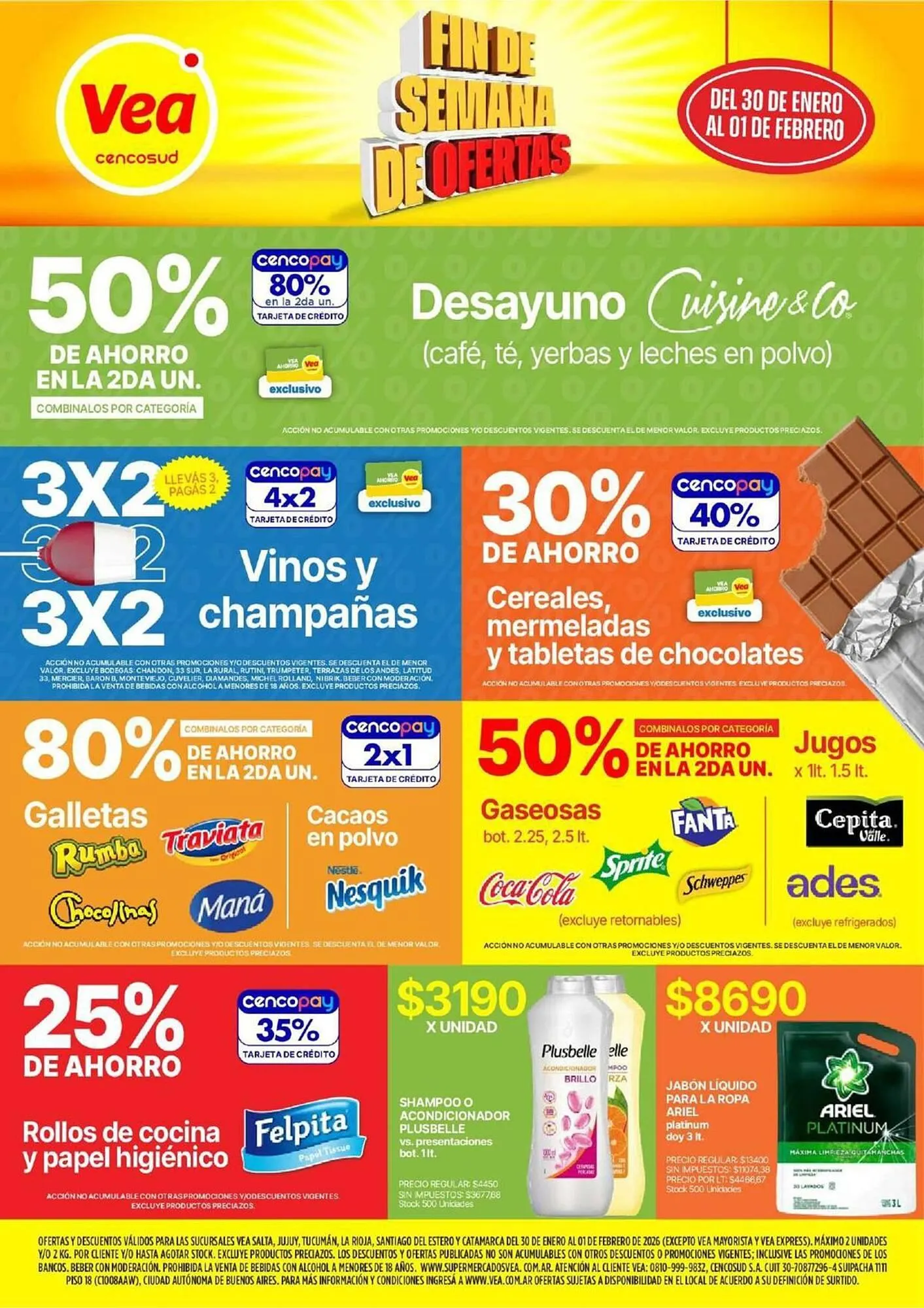 Ofertas de Catálogo Supermercados Vea 30 de enero al 1 de febrero 2026 - Página 1 del catálogo