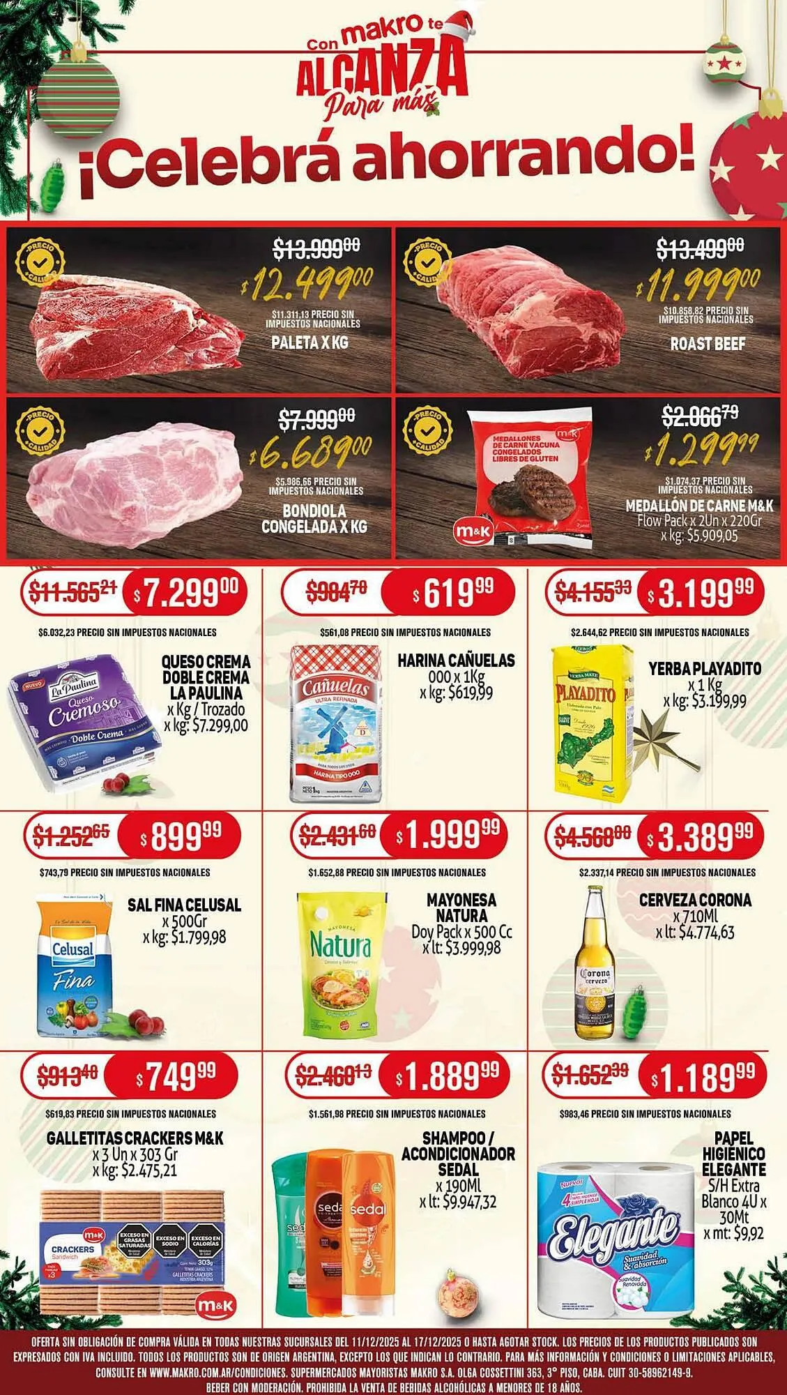 Ofertas de Catálogo Makro 11 de diciembre al 17 de diciembre 2025 - Página 1 del catálogo
