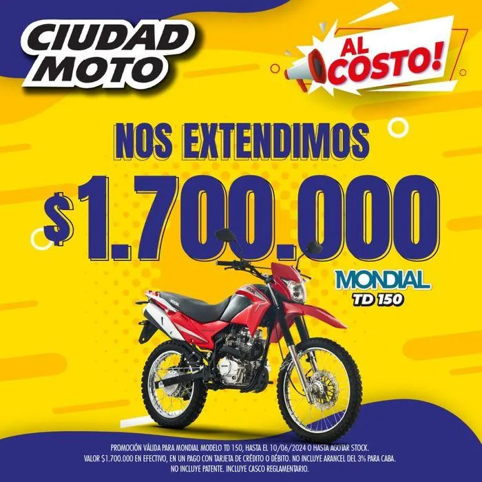 Ofertas de Ofertas Ciudad Moto 7 de junio al 10 de junio 2024 - Página 3 del catálogo