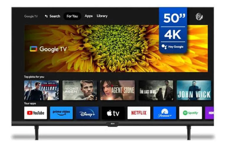 Smart Tv Uhd 4k 50 Bgh Google Tv B5023us6g