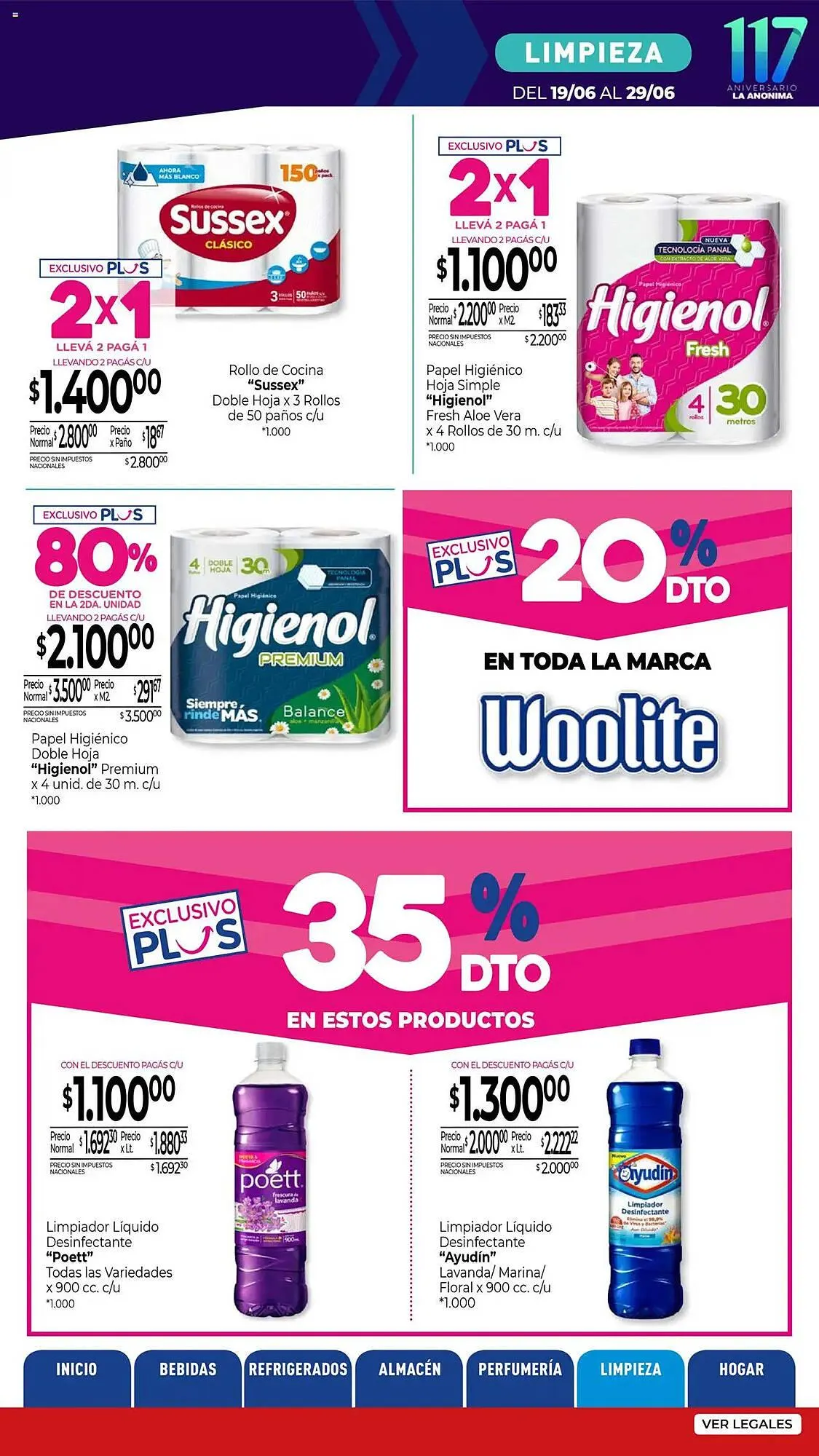 Ofertas de Catálogo La Anonima 19 de junio al 30 de junio 2025 - Página 36 del catálogo