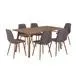 Juego de comedor Mira mesa rectangular y 6 sillas