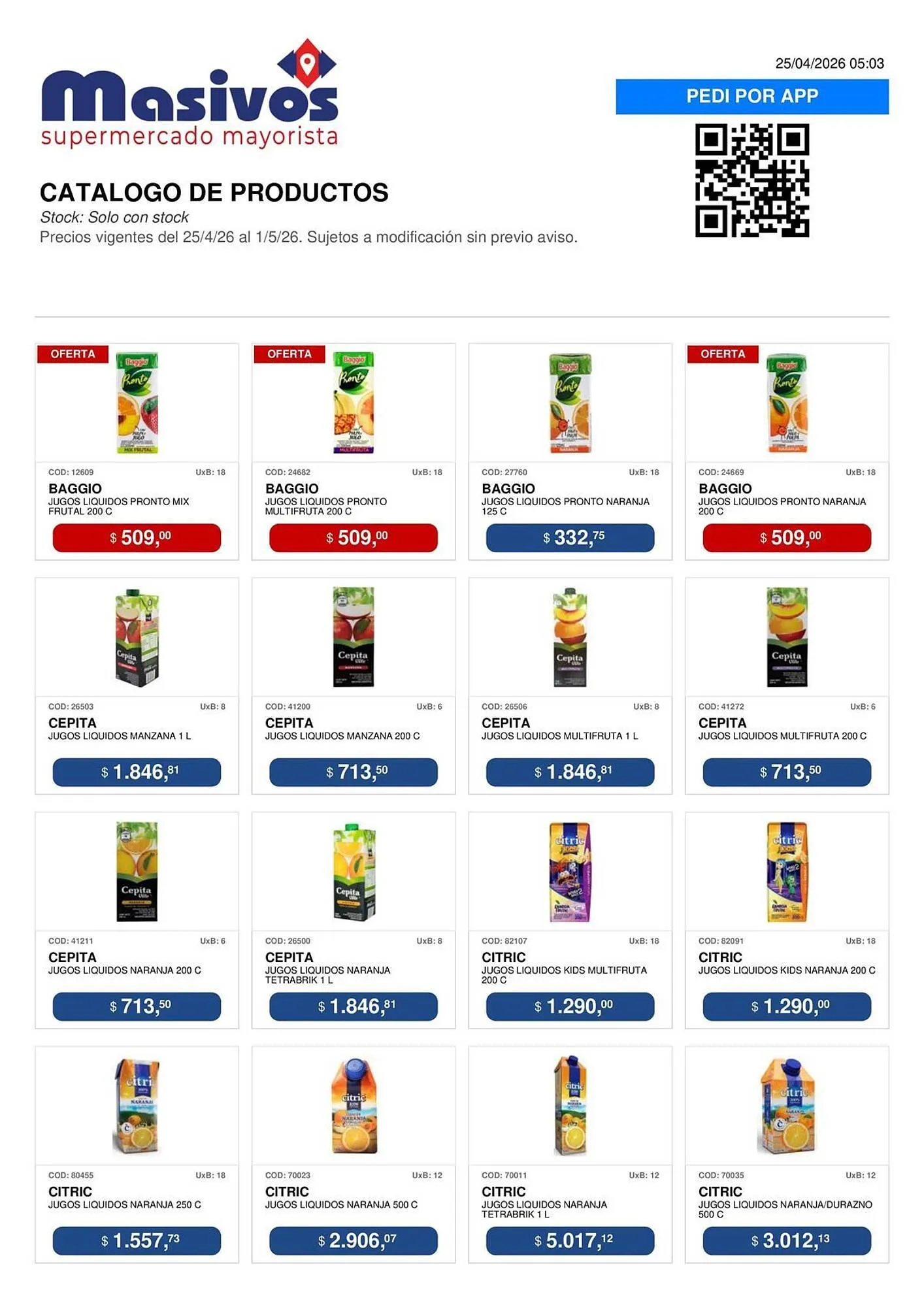 Ofertas de Catálogo Masivos 25 de abril al 1 de mayo 2026 - Página 56 del catálogo