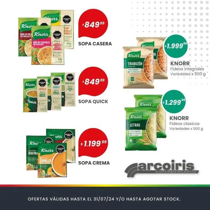Ofertas de Ofertas Julio Supermercados Arcoiris 9 de julio al 31 de julio 2024 - Página 4 del catálogo