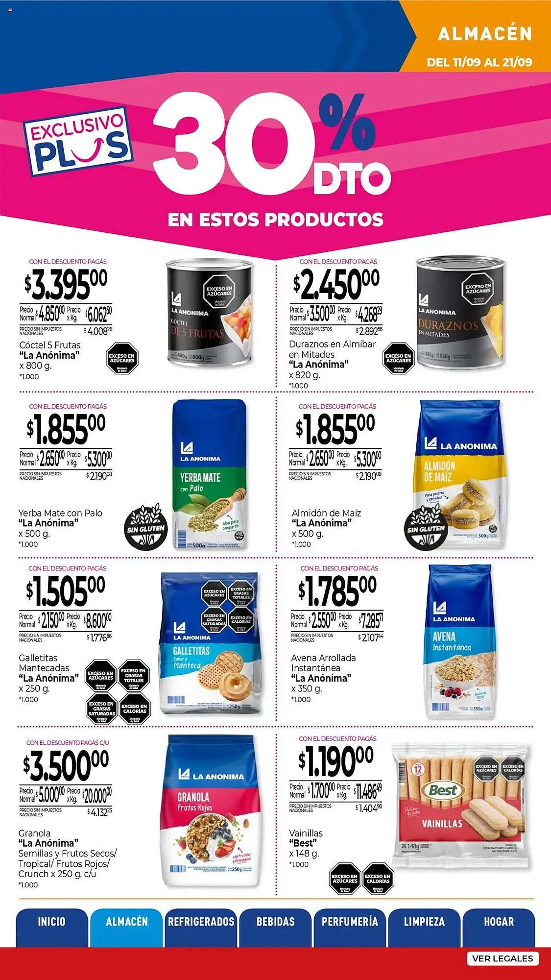 Ofertas de Catálogo La Anonima 11 de septiembre al 21 de septiembre 2025 - Página 9 del catálogo