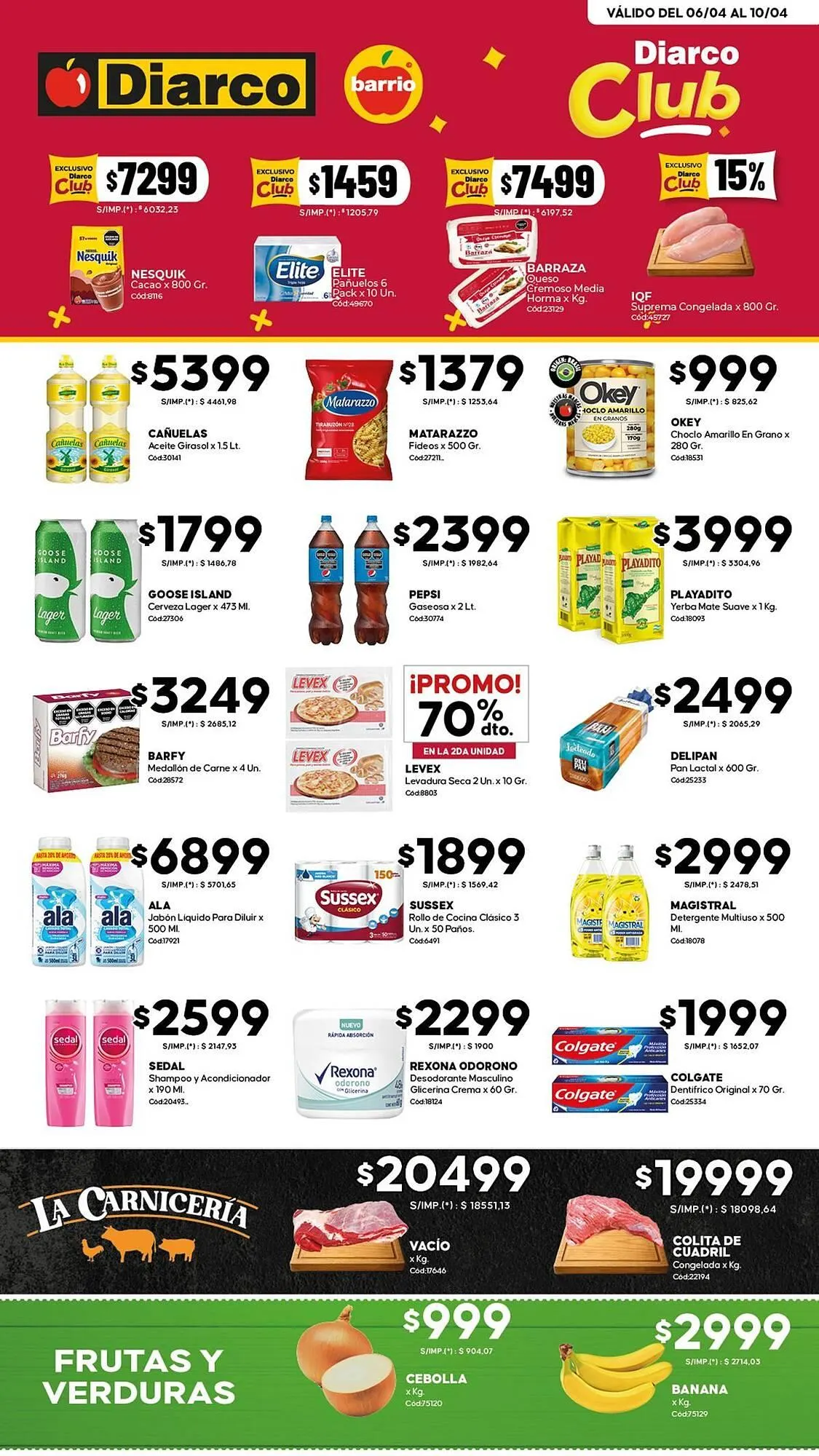 Ofertas de Catálogo Diarco 6 de abril al 10 de abril 2026 - Página 1 del catálogo