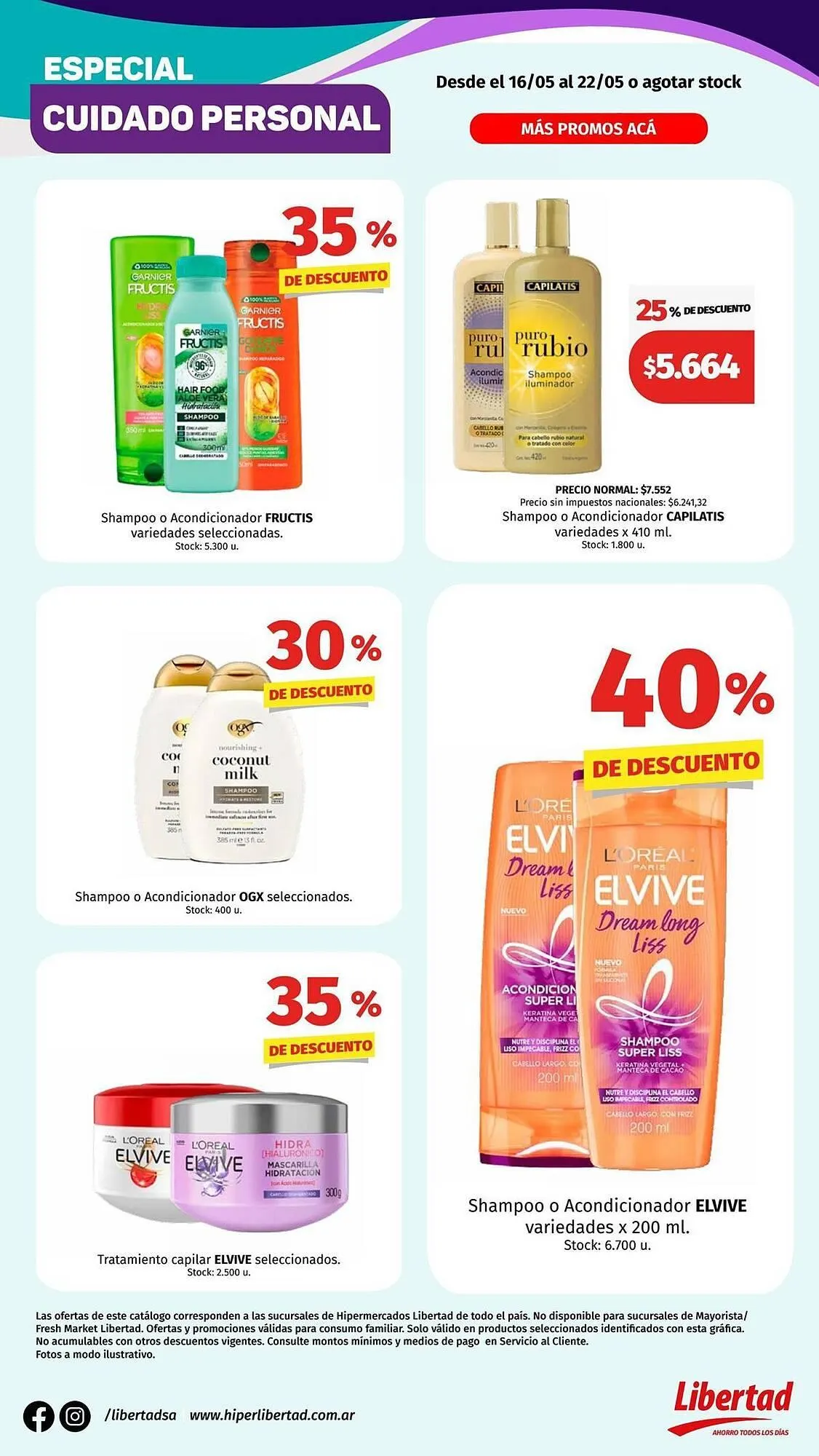 Ofertas de Catálogo Hipermercado Libertad 16 de mayo al 22 de mayo 2025 - Página 1 del catálogo