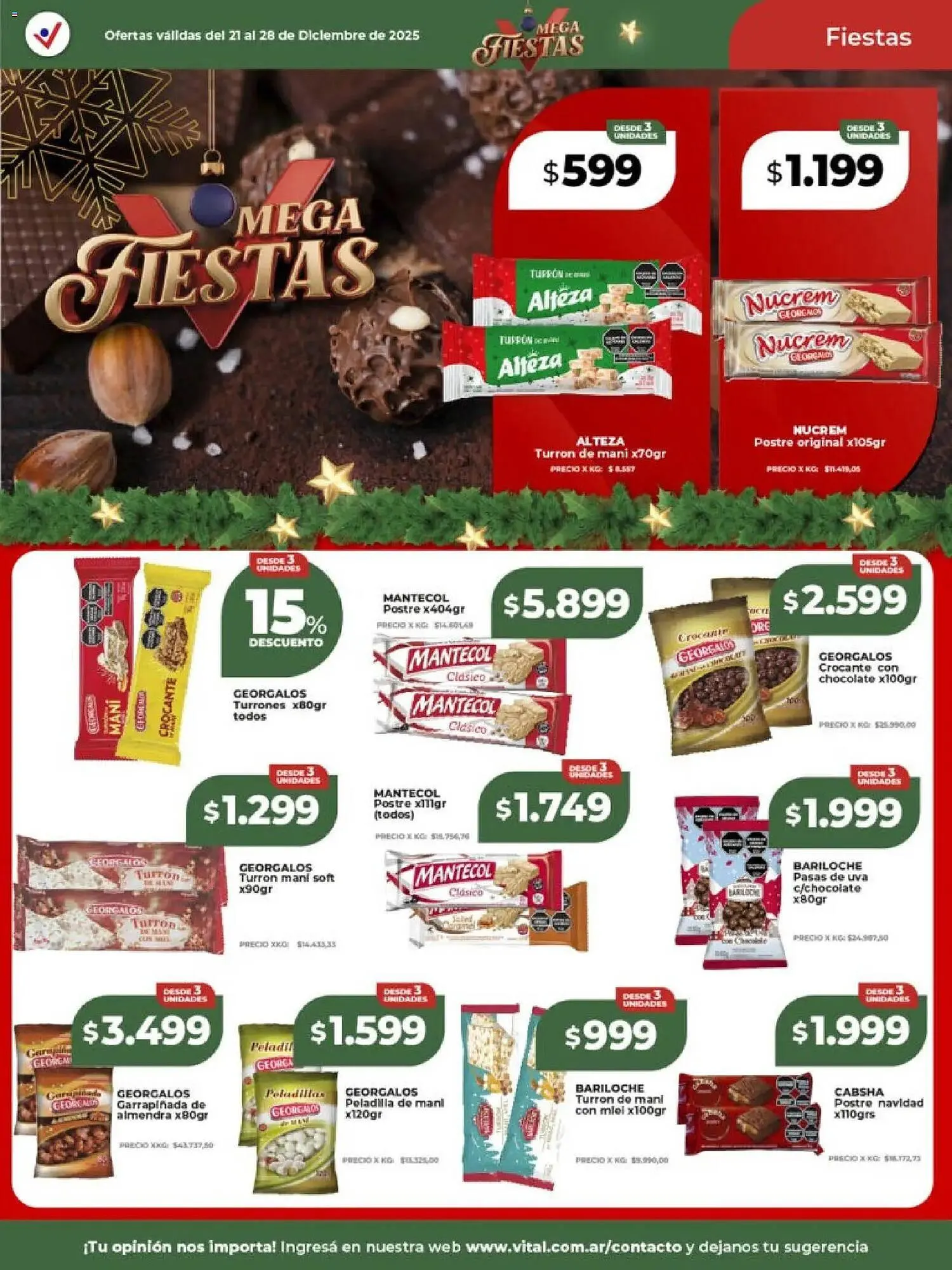 Ofertas de Catálogo Supermayorista Vital 22 de diciembre al 28 de diciembre 2025 - Página 14 del catálogo