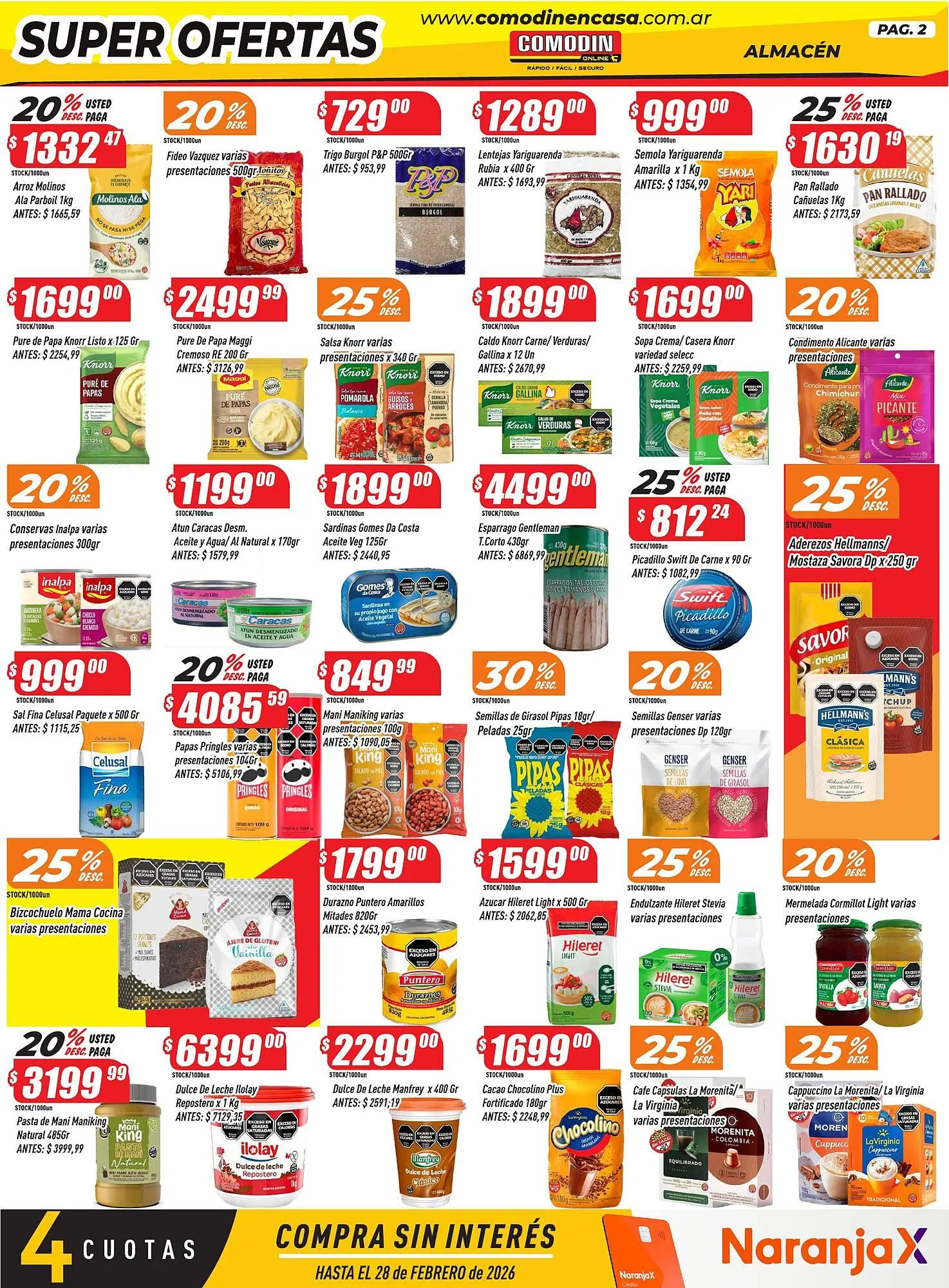 Ofertas de Catálogo Supermercados Comodin 18 de febrero al 26 de febrero 2026 - Página 2 del catálogo