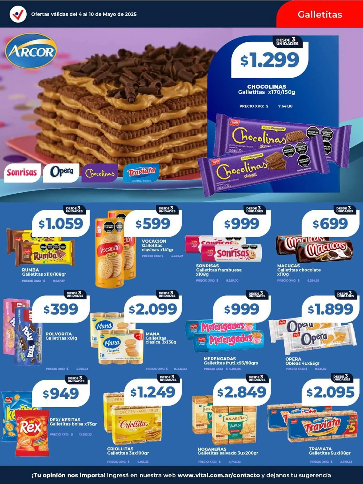 Ofertas de Catálogo Supermayorista Vital 4 de mayo al 10 de mayo 2026 - Página 16 del catálogo