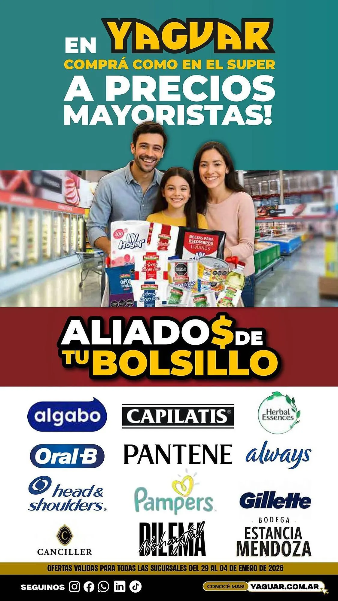 Ofertas de Catálogo Supermercados Yaguar 29 de diciembre al 4 de enero 2026 - Página 1 del catálogo