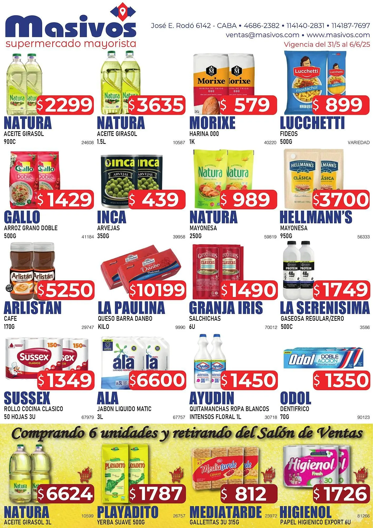 Ofertas de Catálogo Masivos 31 de mayo al 6 de junio 2025 - Página 1 del catálogo