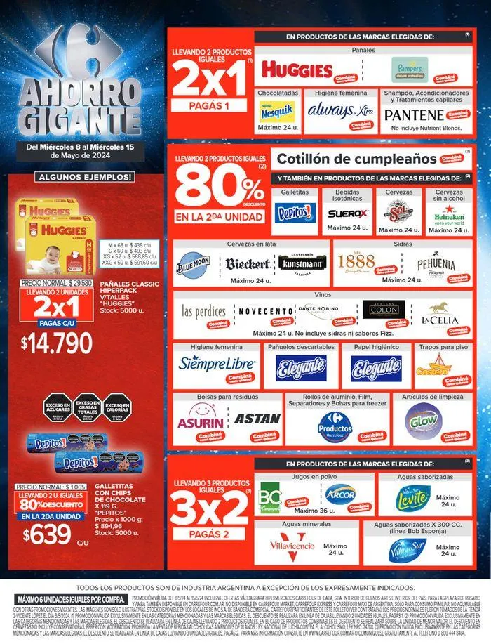 Ofertas de Catálogo Ahorro Gigante Hiper BS AS 8 de mayo al 15 de mayo 2024 - Página 22 del catálogo