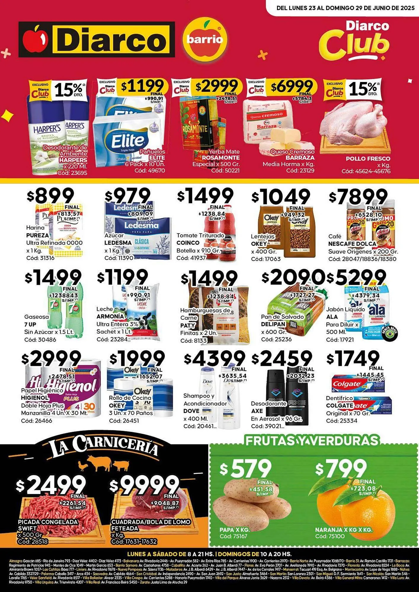 Ofertas de Catálogo Diarco 23 de junio al 29 de junio 2025 - Página 1 del catálogo
