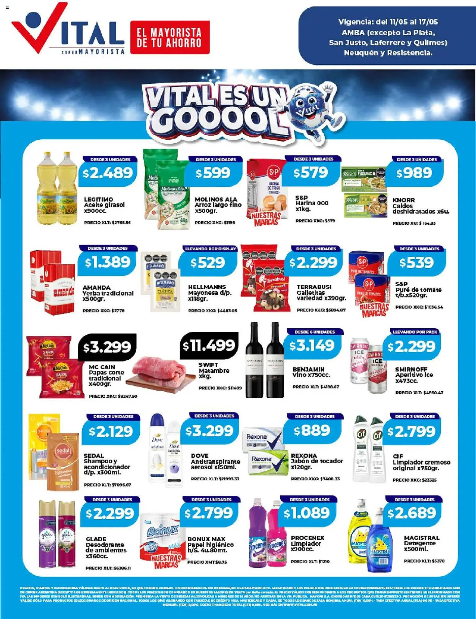 Ofertas de Catálogo Supermayorista Vital 11 de mayo al 17 de mayo 2026 - Página 1 del catálogo
