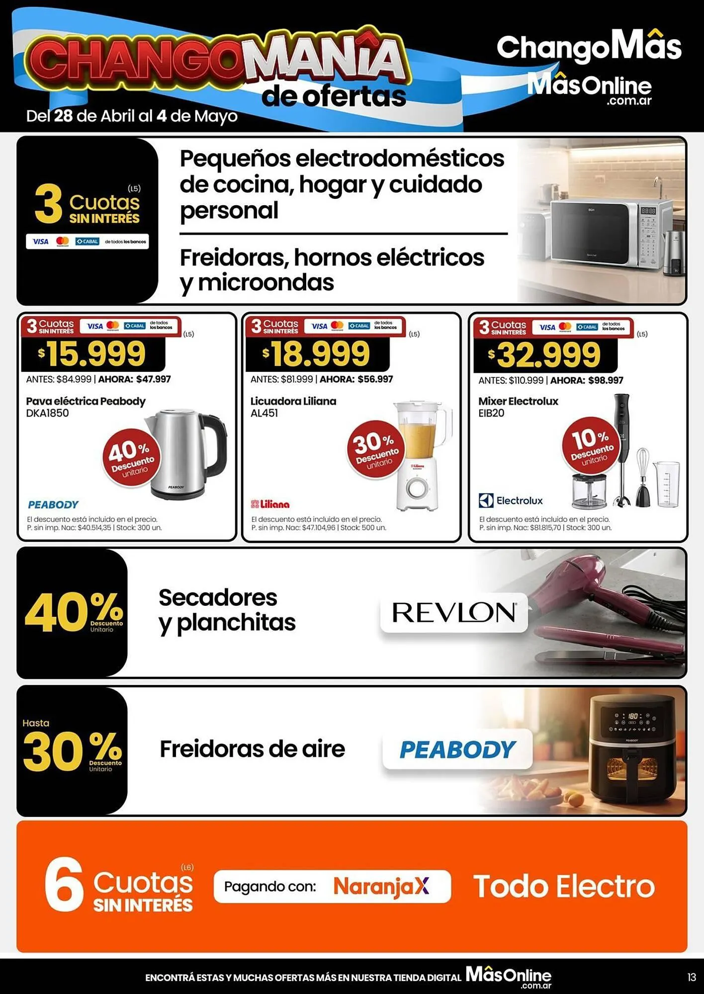 Ofertas de Catálogo Changomas 28 de abril al 4 de mayo 2026 - Página 13 del catálogo