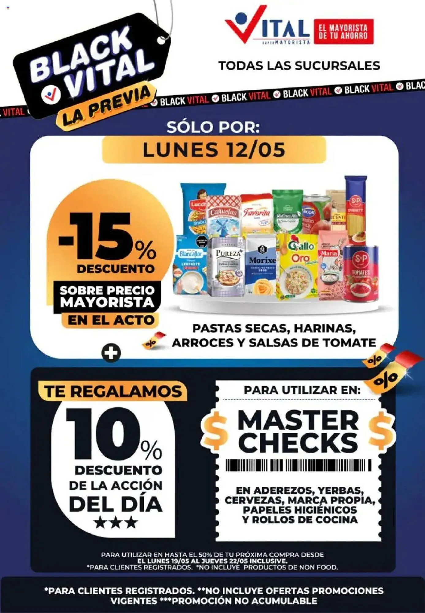 Ofertas de Catálogo Supermayorista Vital 12 de mayo al 13 de mayo 2025 - Página 1 del catálogo