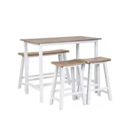 Juego de barra desayunadora Follen 1 banco y 2 banquetas