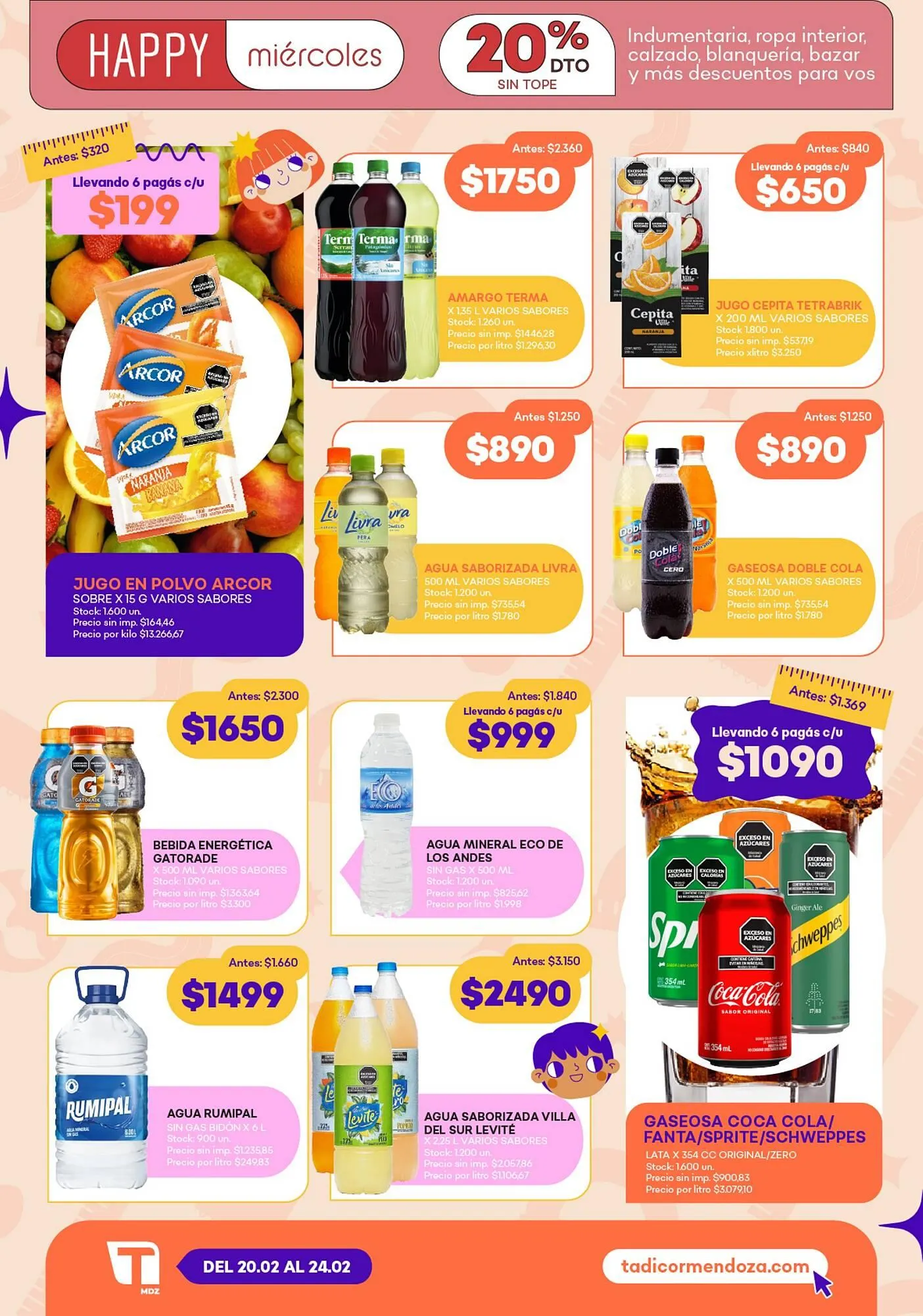 Ofertas de Catálogo Supermercados Tadicor 20 de febrero al 24 de febrero 2026 - Página 3 del catálogo