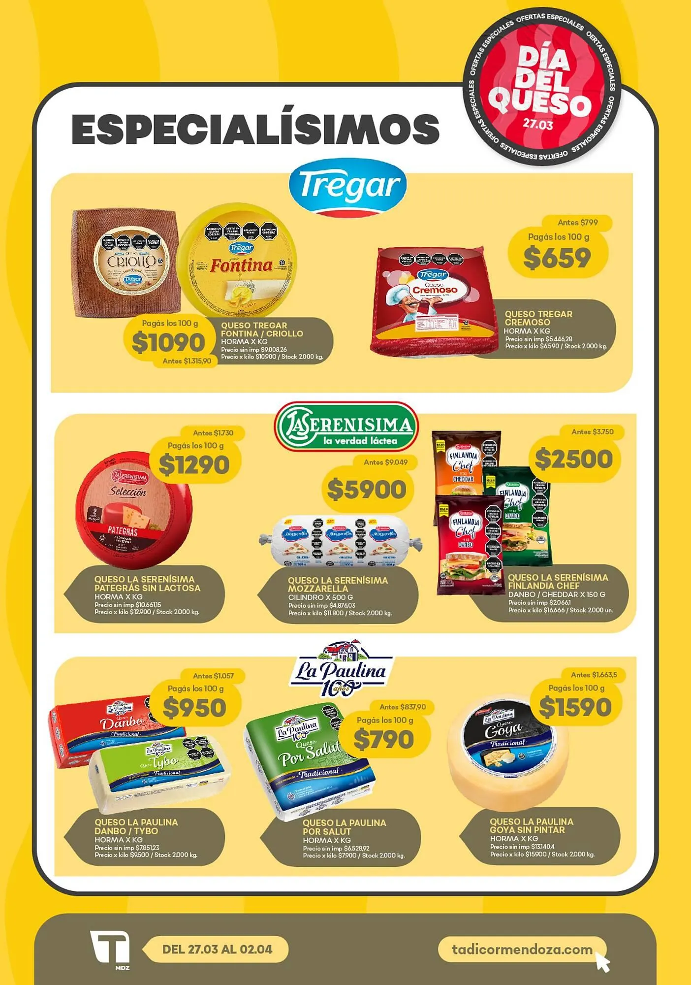 Ofertas de Catálogo Supermercados Tadicor 27 de marzo al 2 de abril 2025 - Página 3 del catálogo
