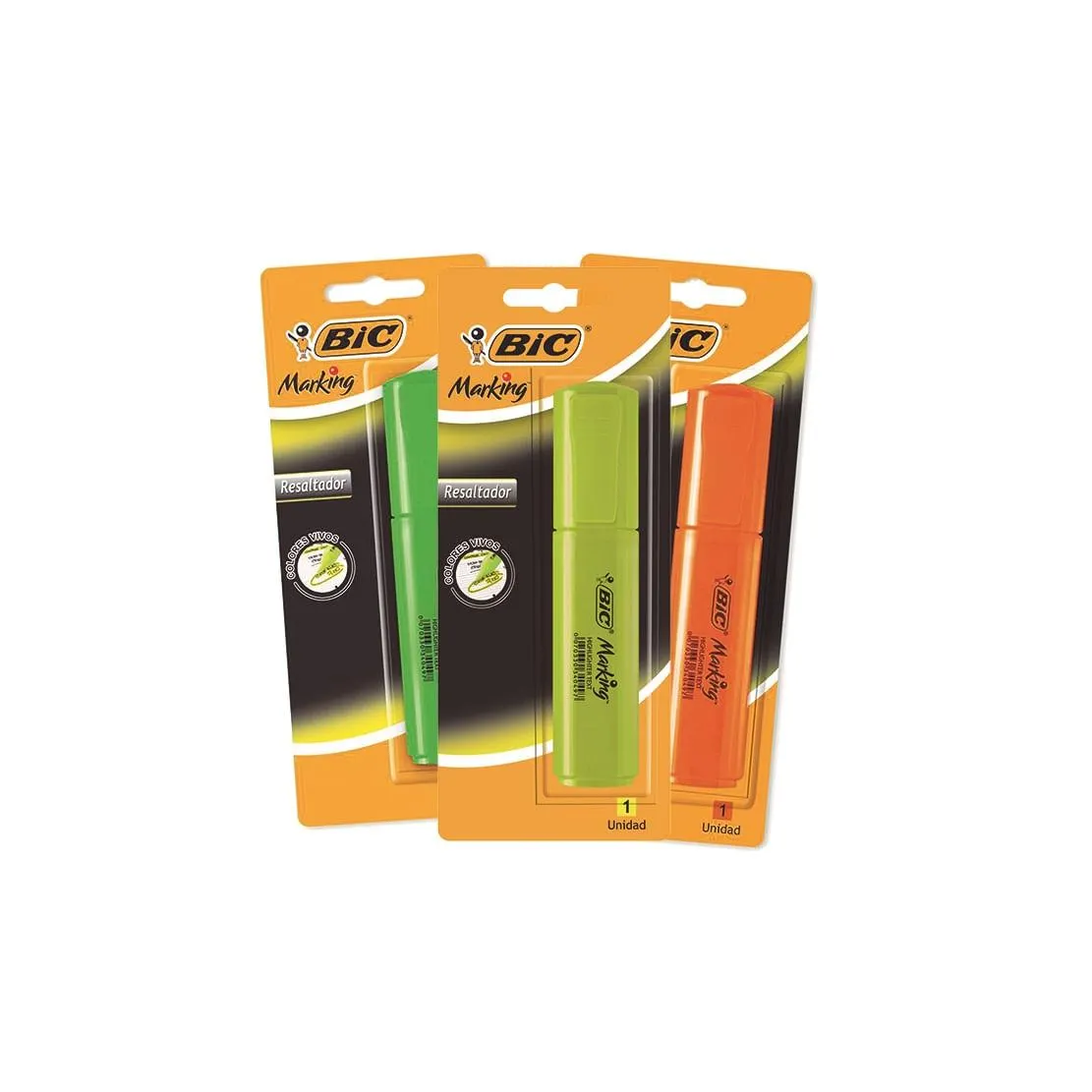 Resaltador BIC Marking High Lighter Text (brite Liner Text) Naranja Blister 1 unidad