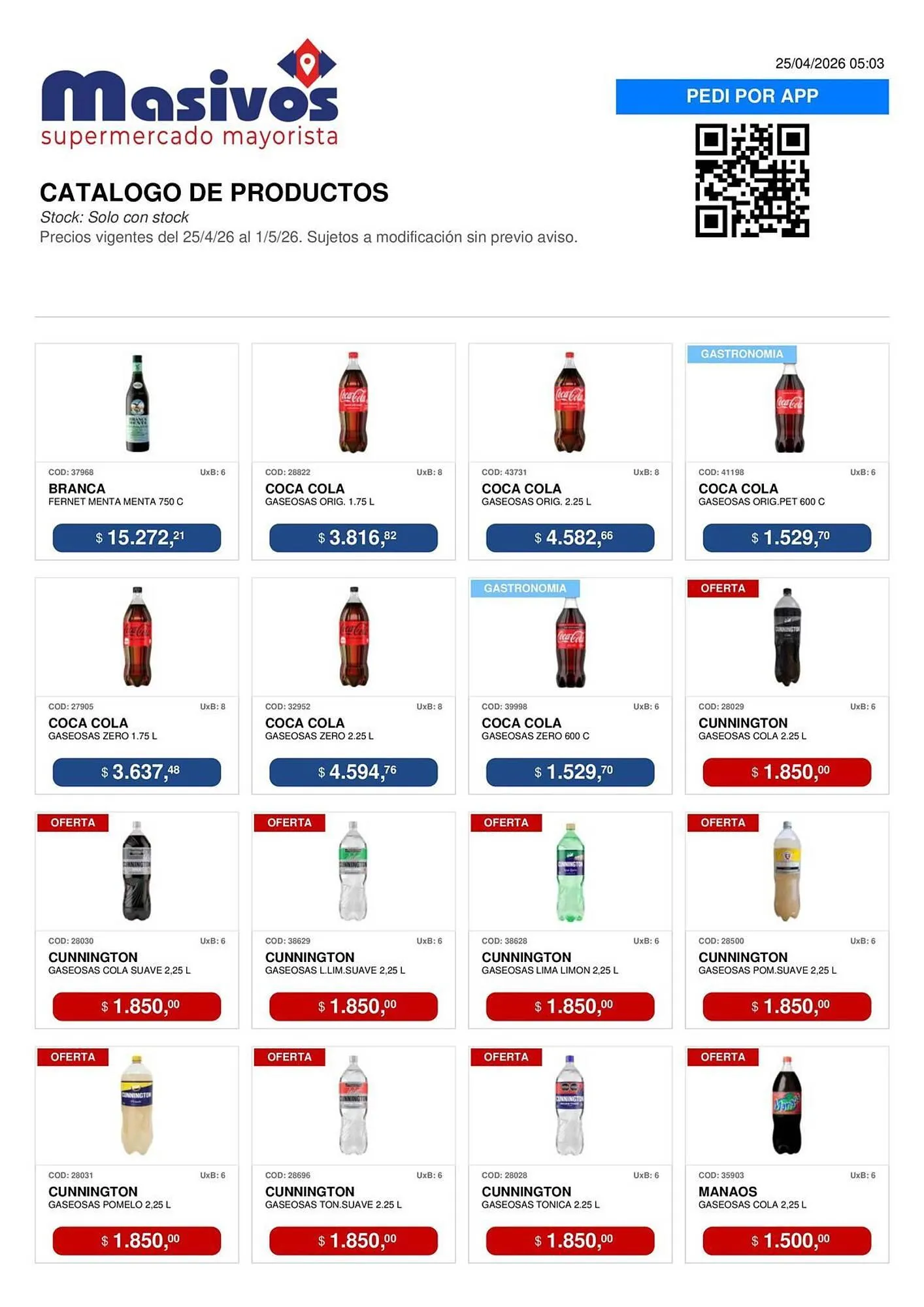 Ofertas de Catálogo Masivos 25 de abril al 1 de mayo 2026 - Página 54 del catálogo