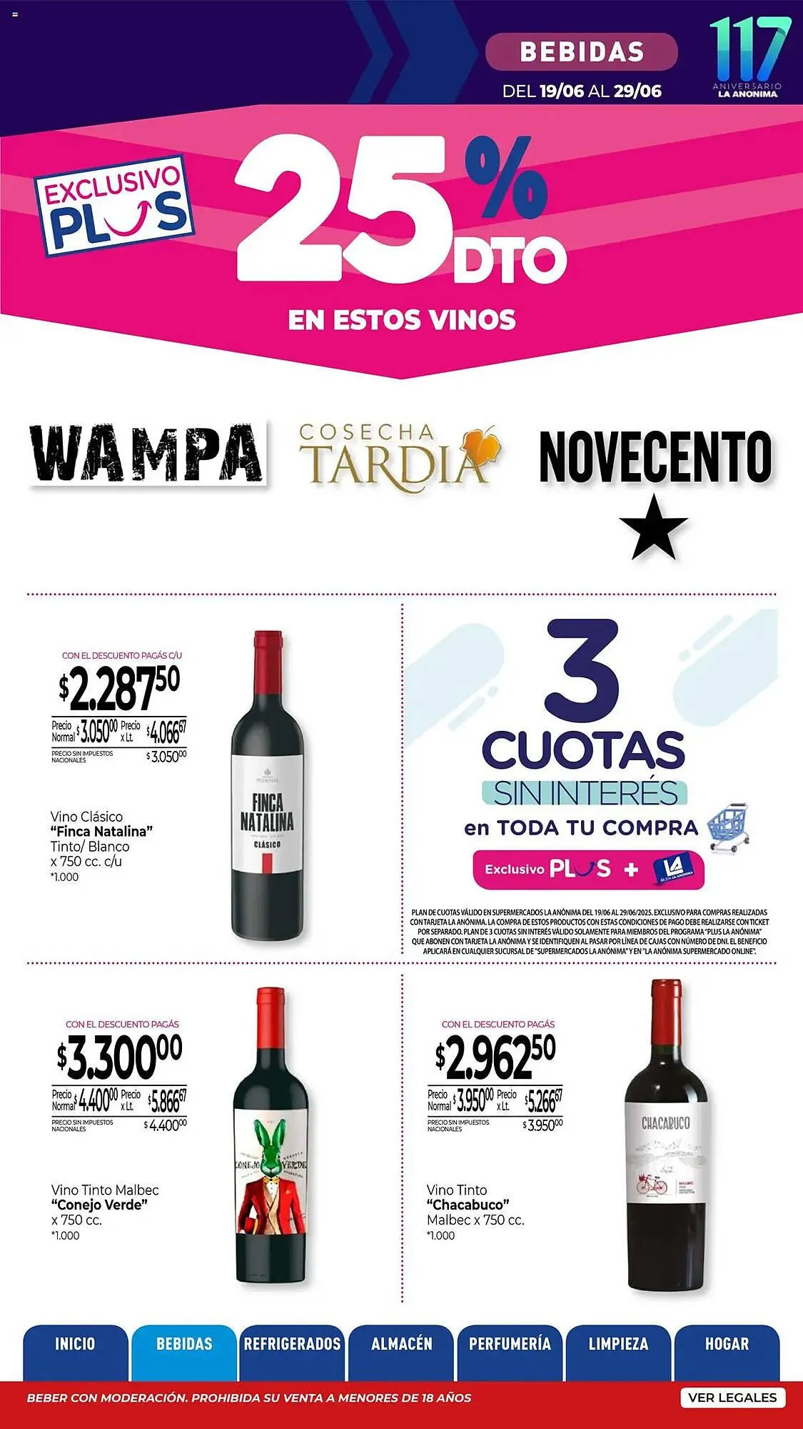 Ofertas de Catálogo La Anonima 19 de junio al 30 de junio 2025 - Página 10 del catálogo