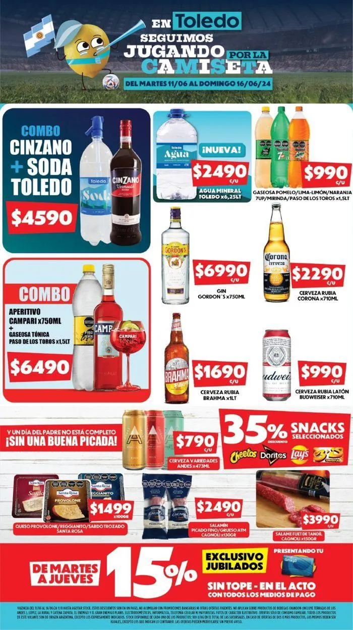 Ofertas de Catálogo Supermercados Toledo 11 de junio al 16 de junio 2024 - Página 12 del catálogo