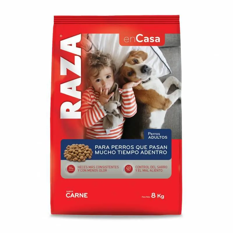 Alimento para Perro Adulto en Casa Carne Raza x 8 Kg.