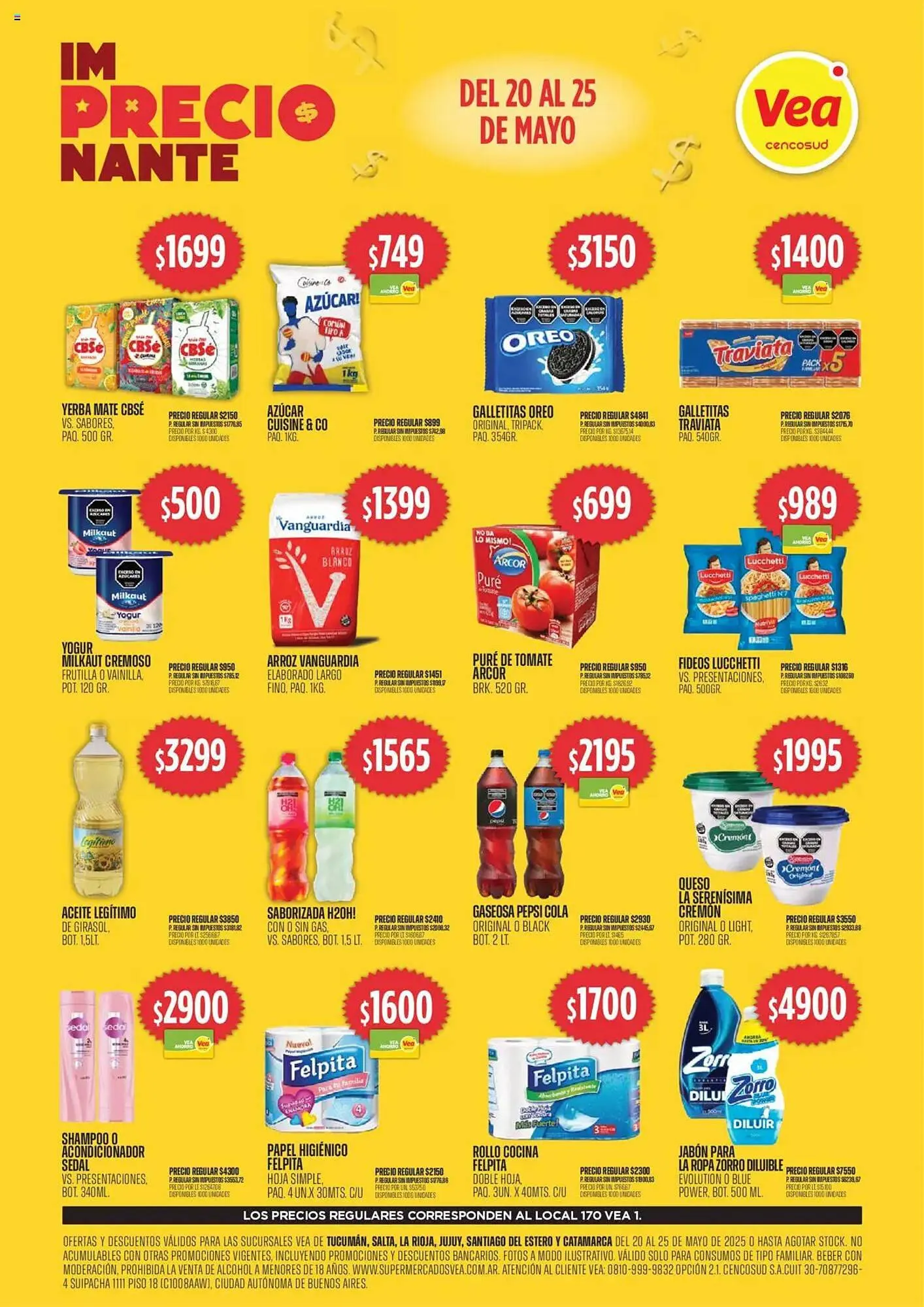 Ofertas de Catálogo Supermercados Vea 20 de mayo al 25 de mayo 2025 - Página 1 del catálogo