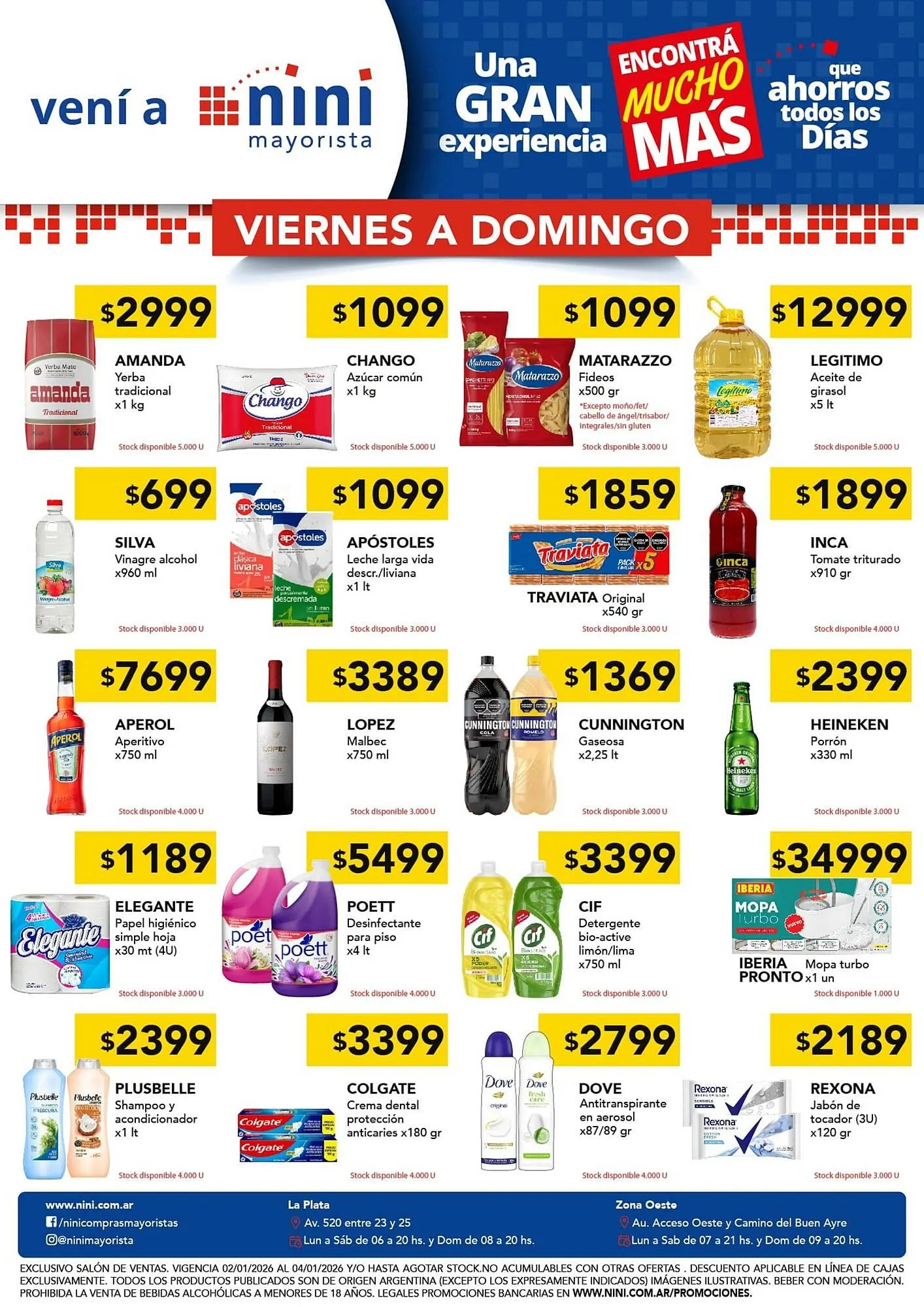 Ofertas de Catálogo Nini Mayorista 2 de enero al 4 de enero 2026 - Página 1 del catálogo