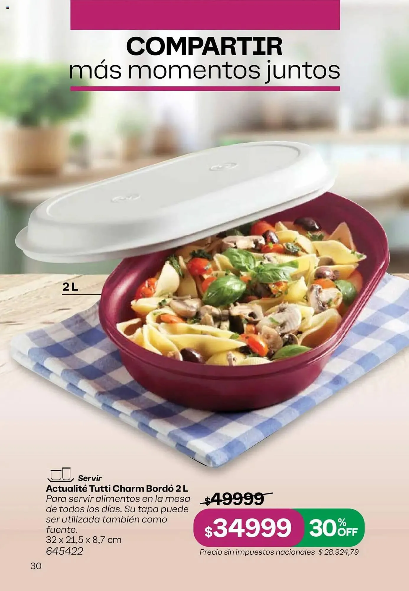 Ofertas de Catálogo Tupperware 11 de agosto al 25 de agosto 2025 - Página 31 del catálogo